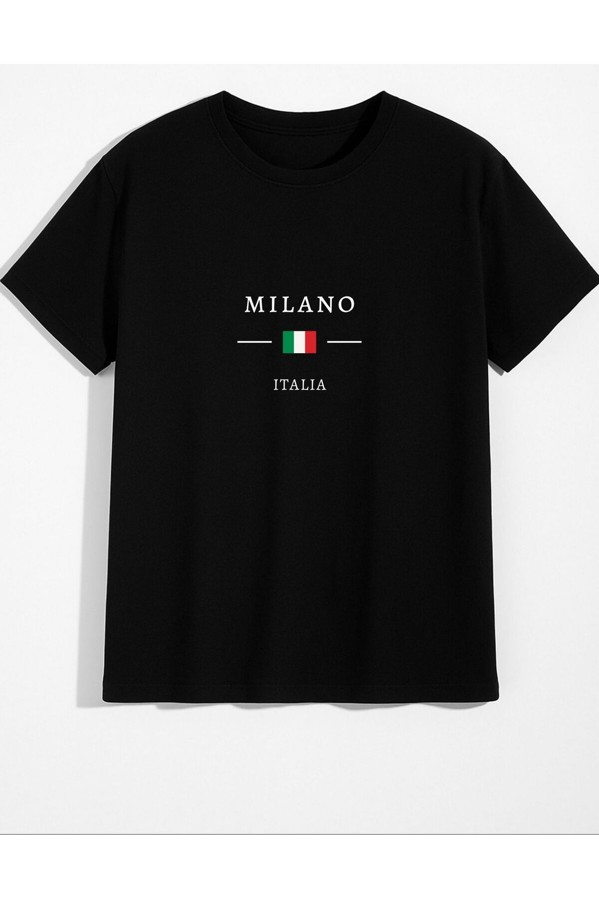 AFROGİYİM Unisex Milano Baskılı T-Shirt