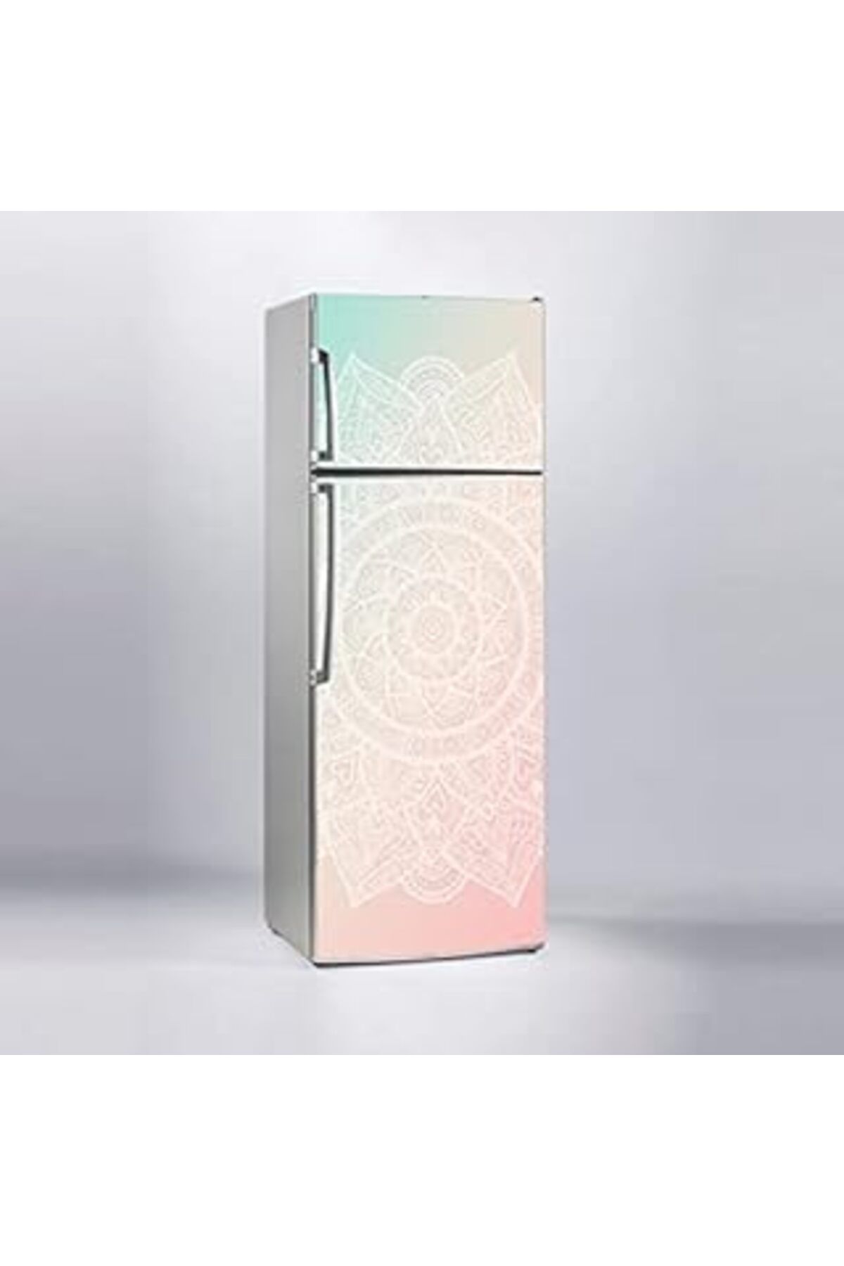 Mu Art Ahşap Buzdolabı Sticker Kaplama Dolap Kaplama Etiketi Mandala