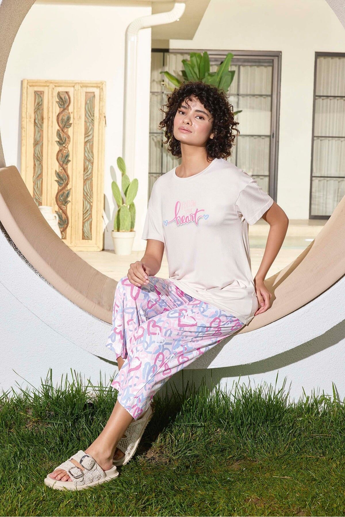 Aydoğan Kadın Kapri Pijama Takım 250291