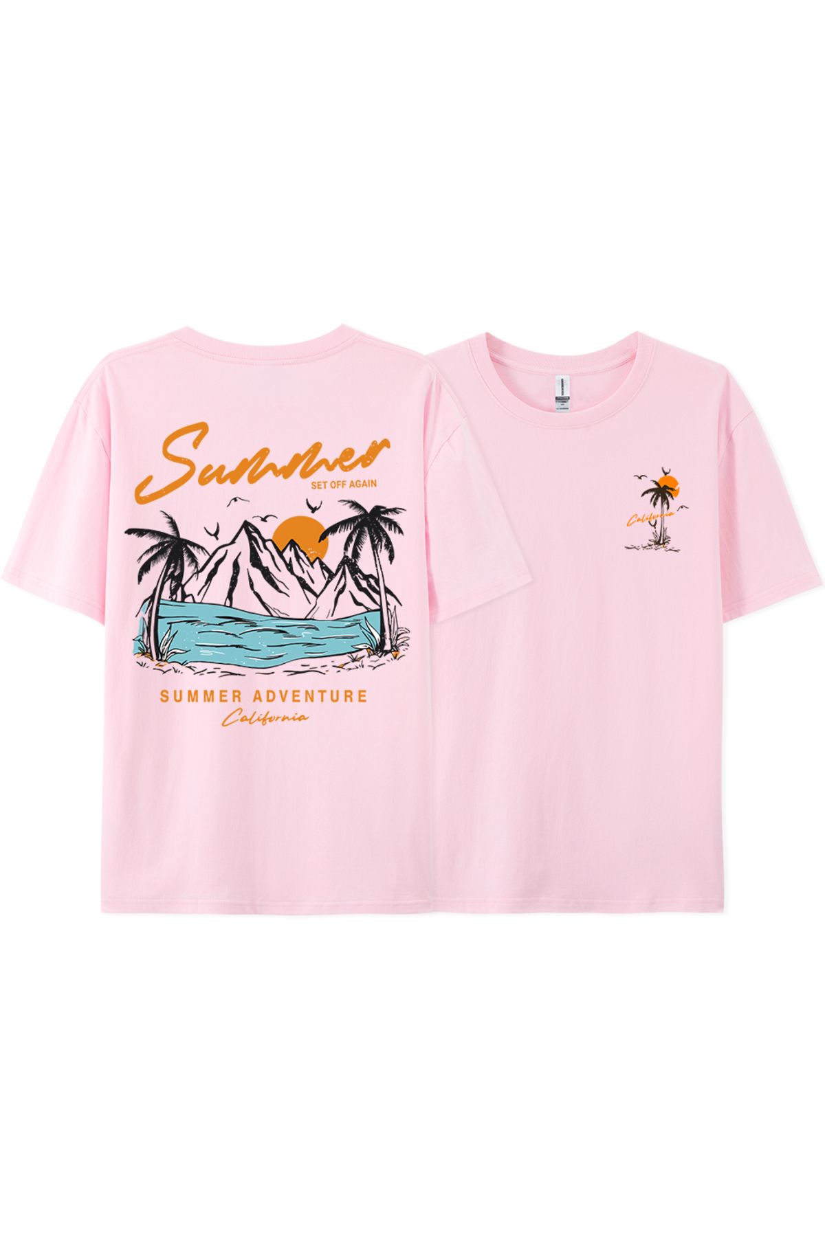 StartMore Y2k Vintage Tişört Tee Yaz tekrar Set macera California