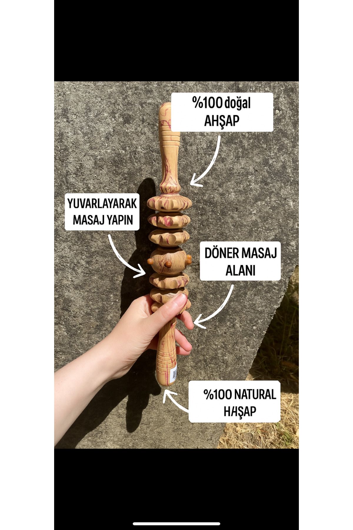 ELİTEVOOOD AHŞAP MASAJ ALETİ