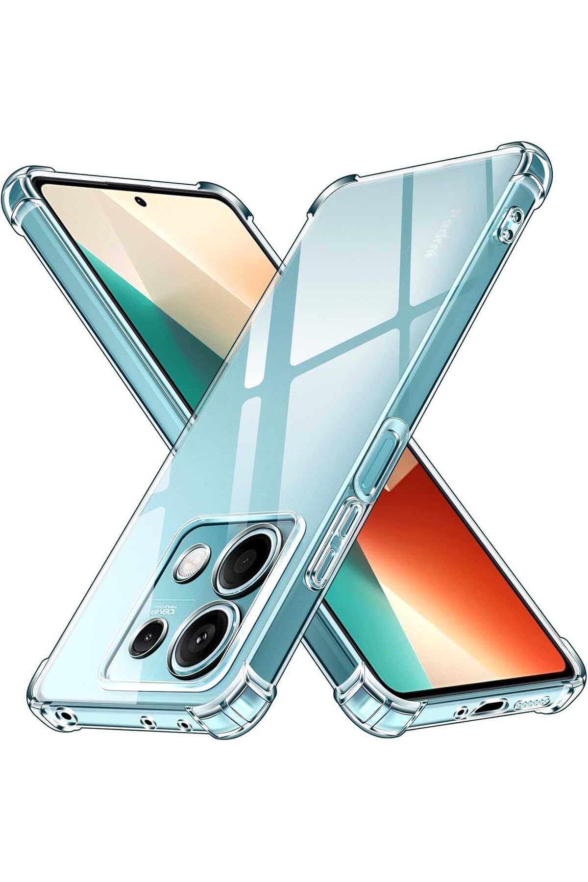 Ehr. Xiaomi Redmi Note 13 5G Uyumlu Darbe Önleyici Sararmaya Dayanıklı Airbag Korumalı Ultra Slim TPU Şef