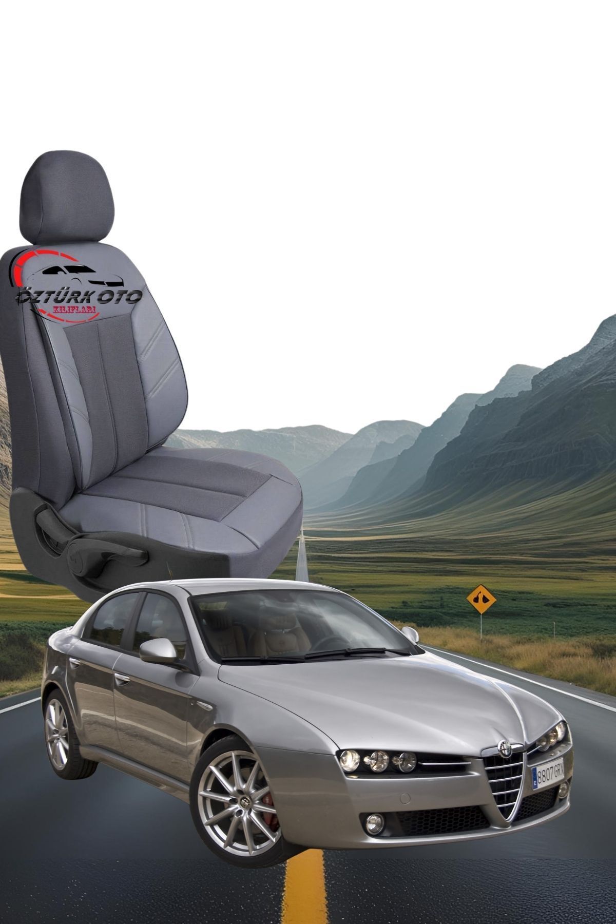 MEVLÜT ÖZTÜRK OTO KILIFLARI Akik Serisi Alfaromeo 159 Tam Set Oto Koltuk Kılıfı