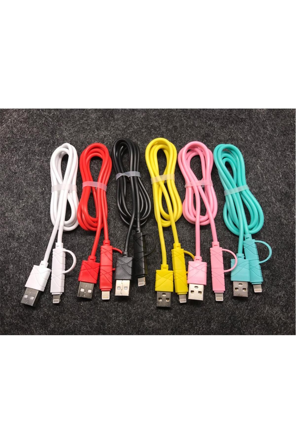Vobotek Teknoloji Elba EC-13S Bağlantı Kablosu 2in1 Micro 1mt Siyah Iphone Micro