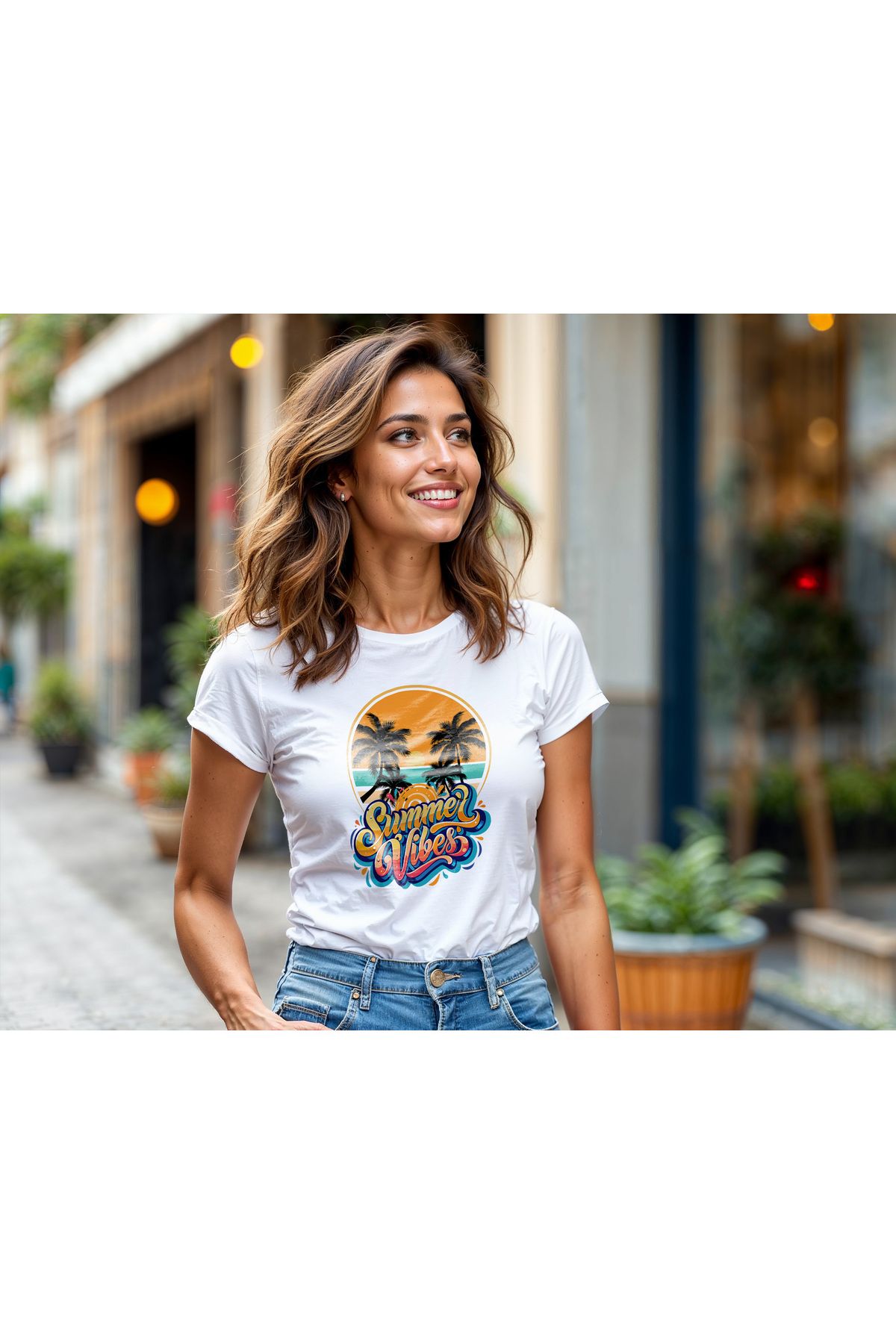 Superheaven Beyaz Oversize Tişört