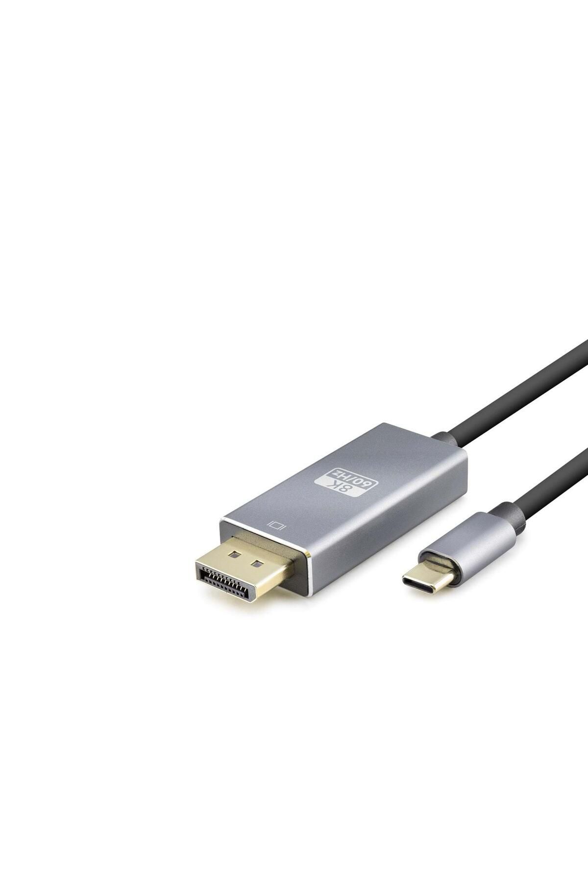 Skygo Type-C To Dısplay Kablo 8K 60Hz Pvc 1.8M Siyah HDX7859