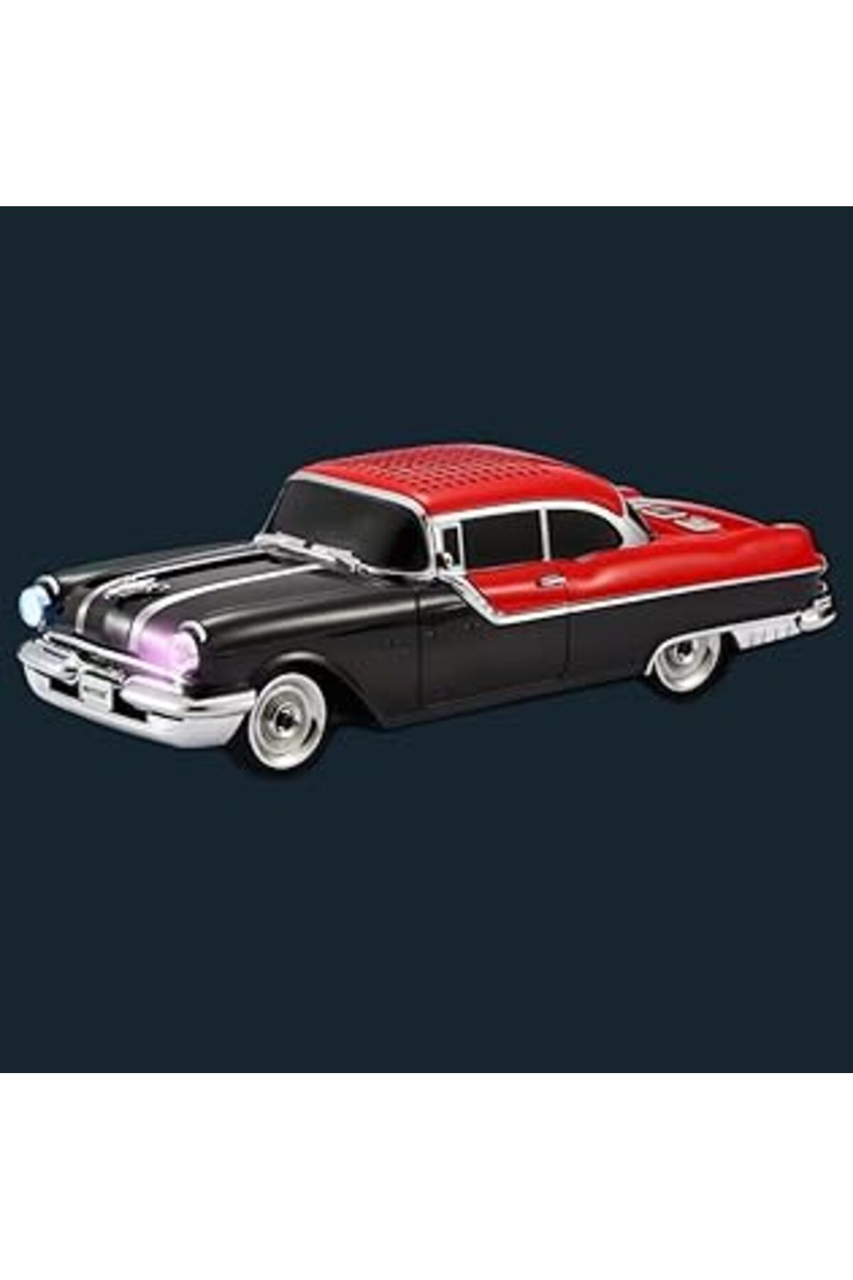 Qedii Kablosuz Hoparlör Bluetooth 10W 1955 Model Pontiac Bluetooth Klasik Araba Görünümlü Hoparlör Ve Fm