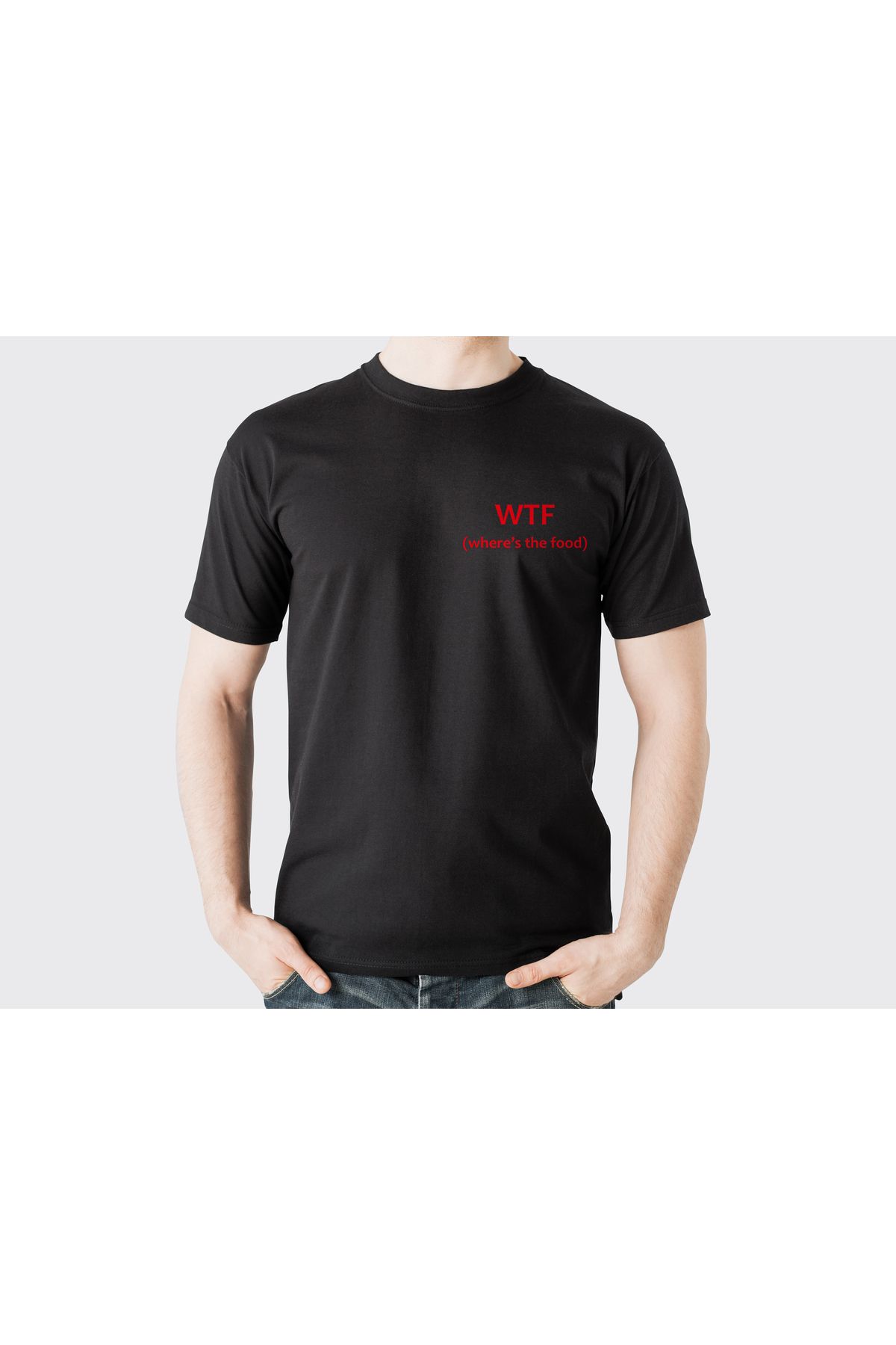 YEACHY Unisex WTF Baskılı T-Shirt