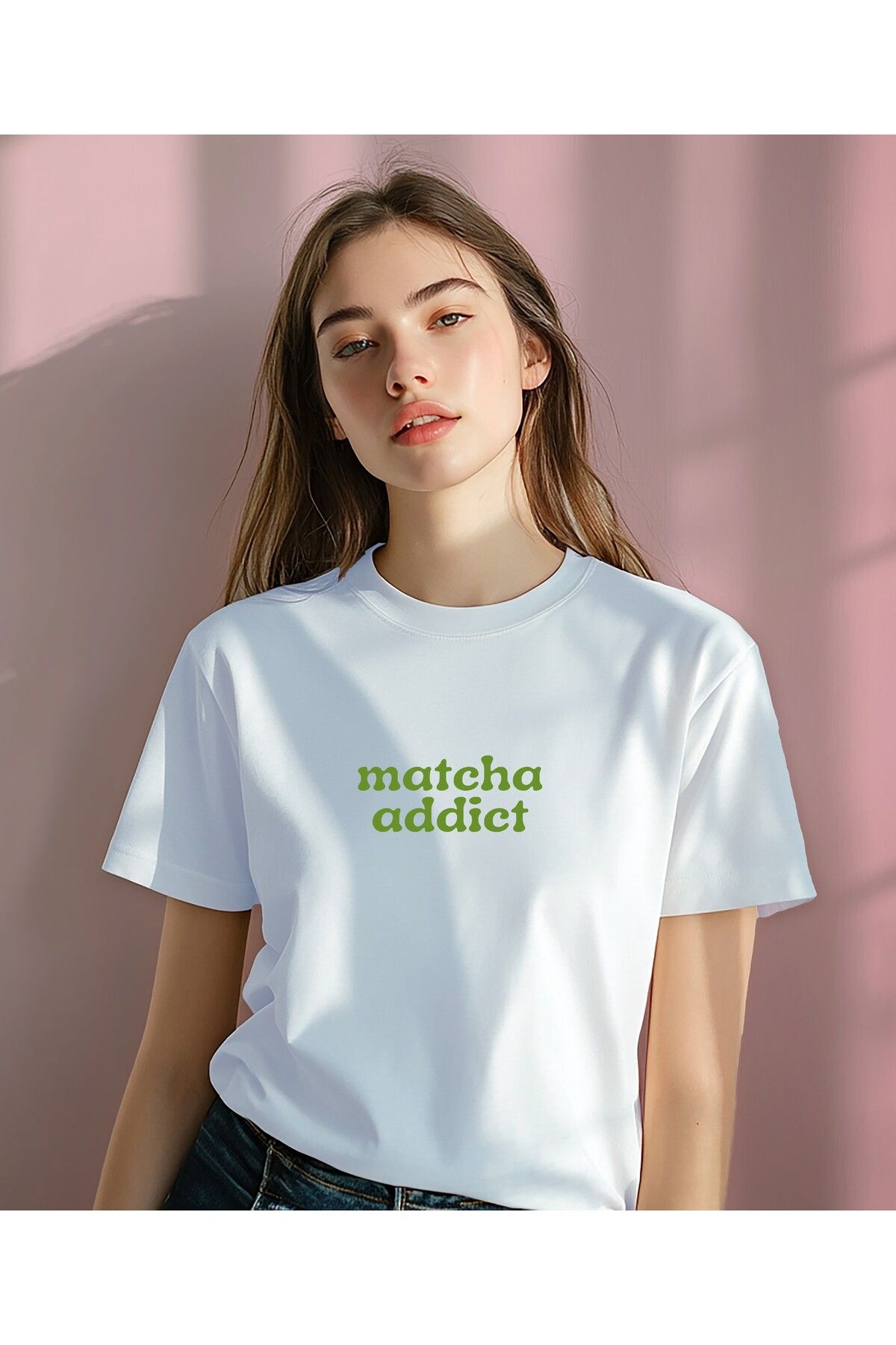 YEACHY Unisex Matcha Baskılı T-Shirt