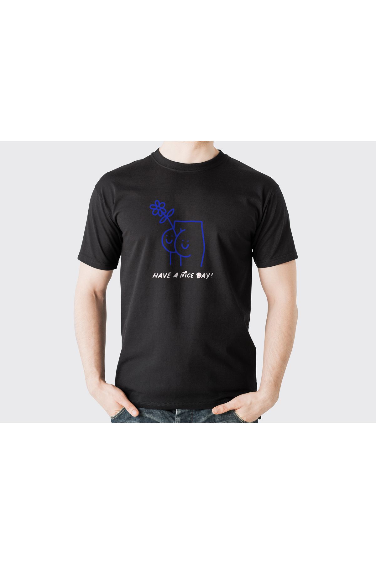 YEACHY Unisex Komik Sanat Baskılı T-Shirt