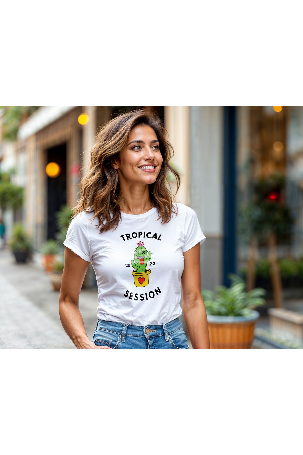 Superheaven Beyaz Oversize Tişört