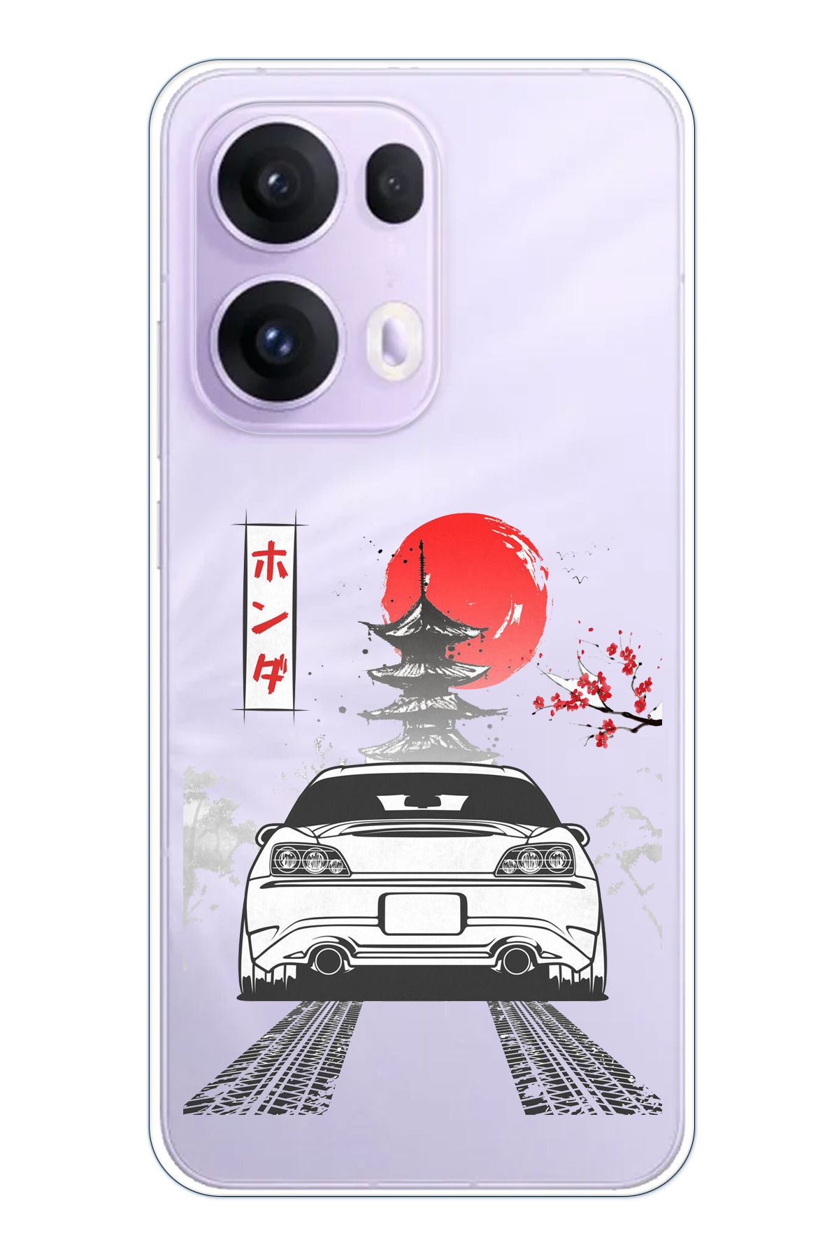 TechTree OPPO Reno 13 PRO Uyumlu S2000 Tasarımlı Şeffaf Silikon Kılıf