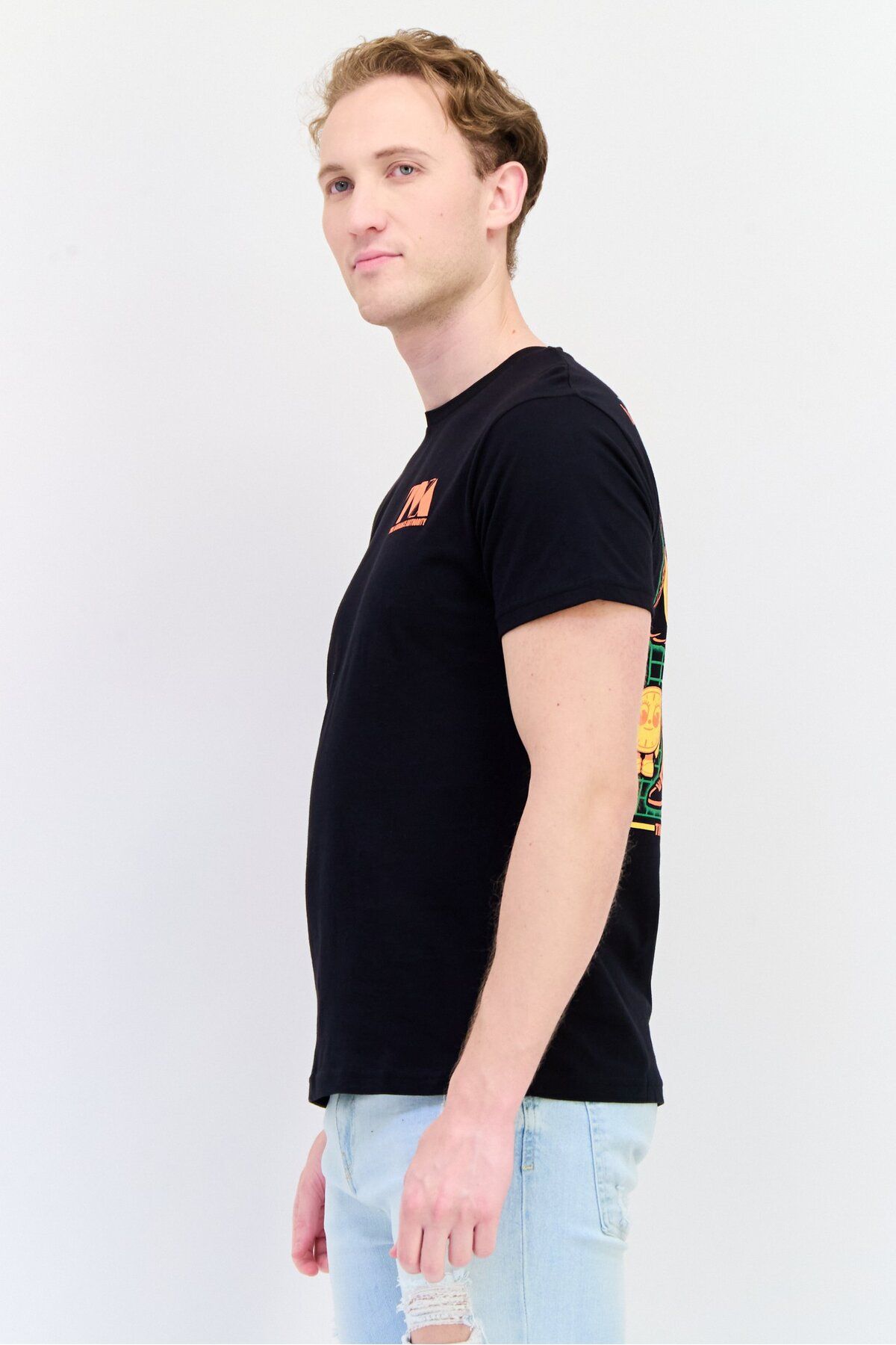 Funko-x Loki Men Crew Neck Graphic Print Short Sleeve T-Shirt, Black 2