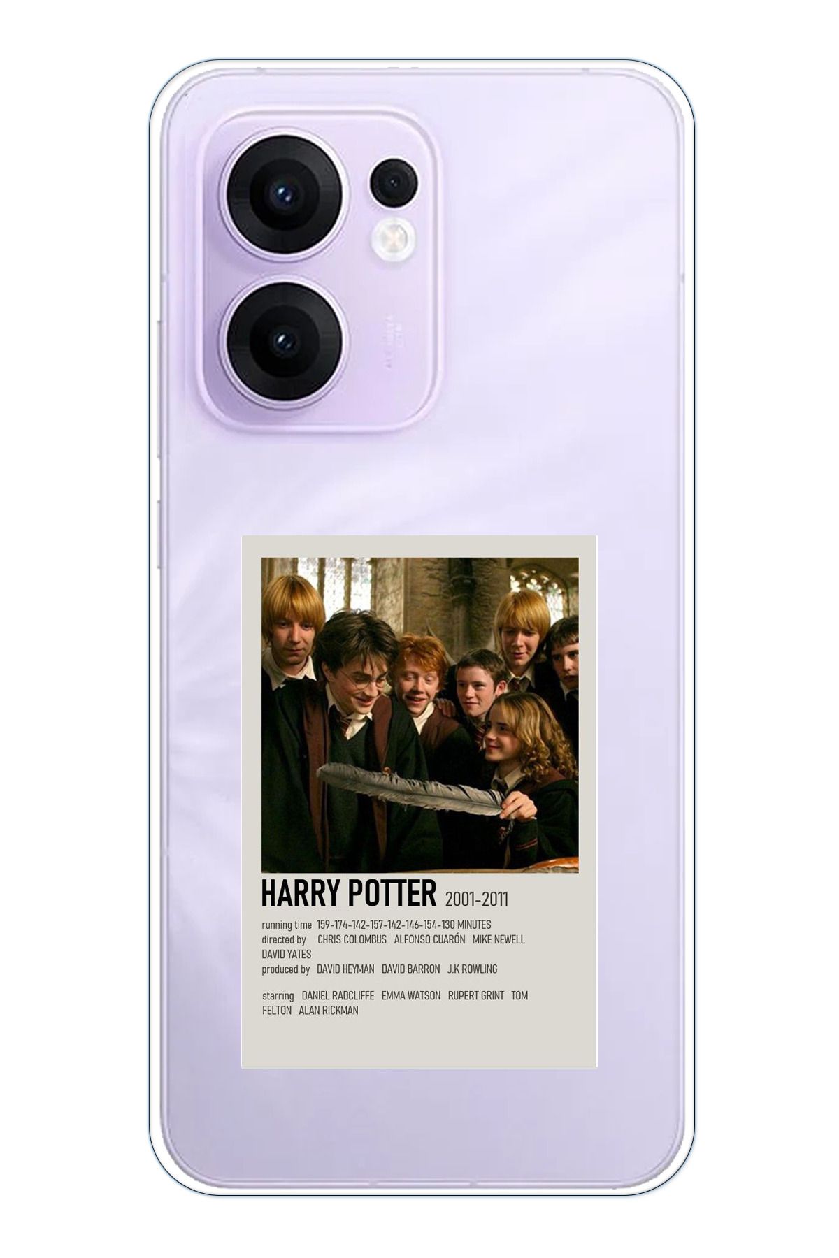 TechTree OPPO Reno 13F Uyumlu Haryy Potter Tasarımlı Şeffaf Silikon Kılıf