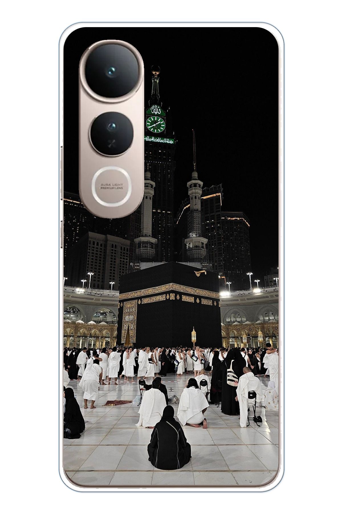 TechTree Vivo V50 Lite Uyumlu Kabe Umre Şeffaf Silikon Kılıf