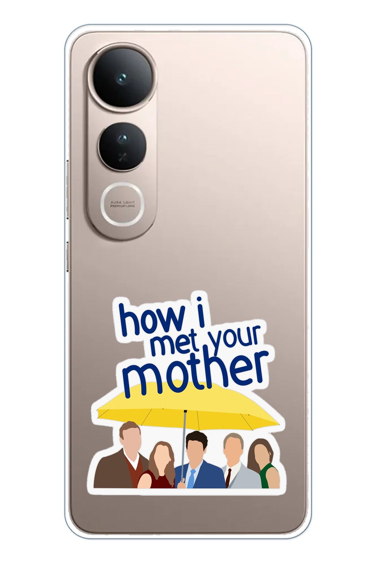 TechTree Vivo V50 Lite Uyumlu How i met your mother Minimalist Tasarımlı Şeffaf Silikon Kılıf