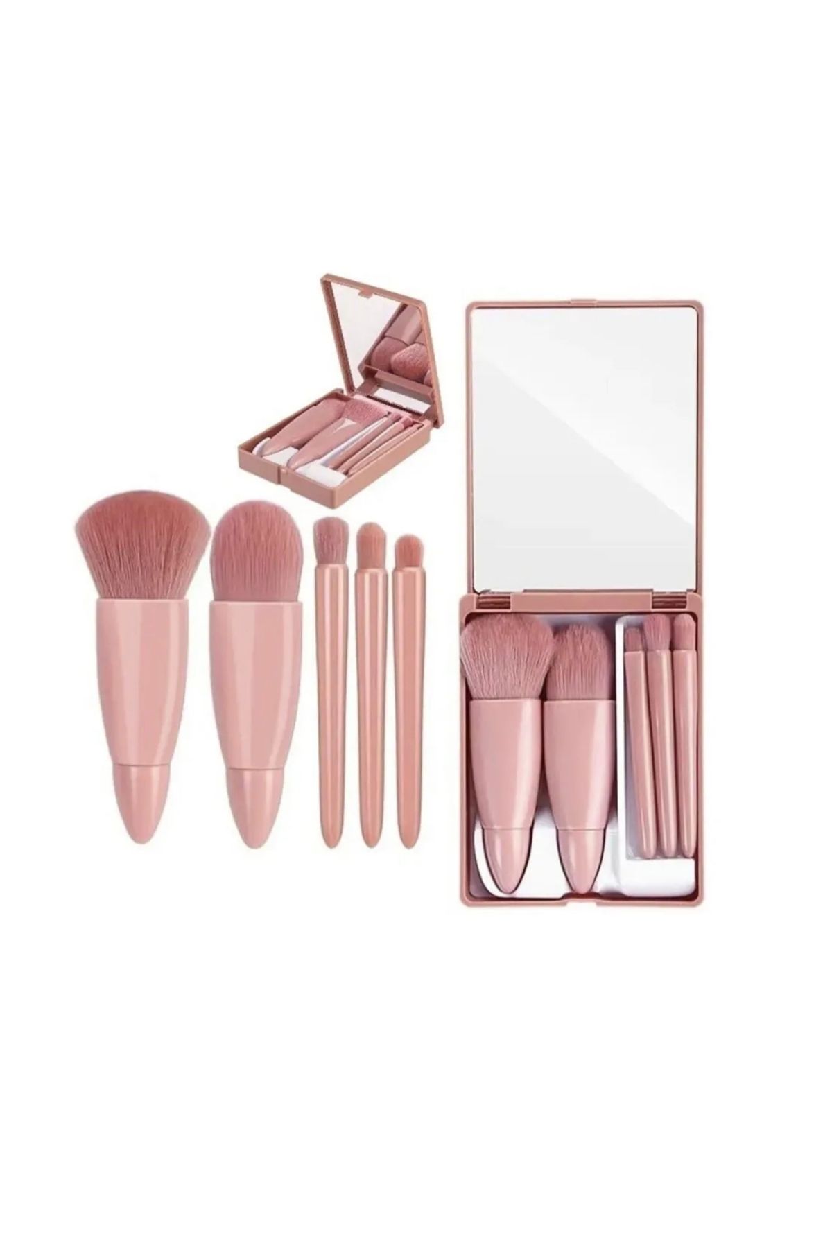 RP Royal Paris Cosmetic Royal Paris 5'li özel kutusunda aynalı makyaj fırçası