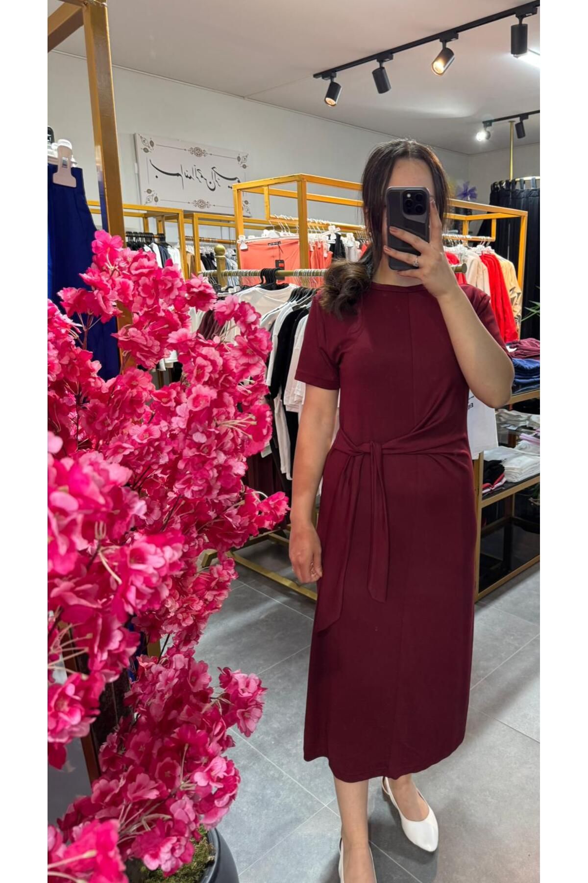Büşra Fashion Bağlamalı Elbise