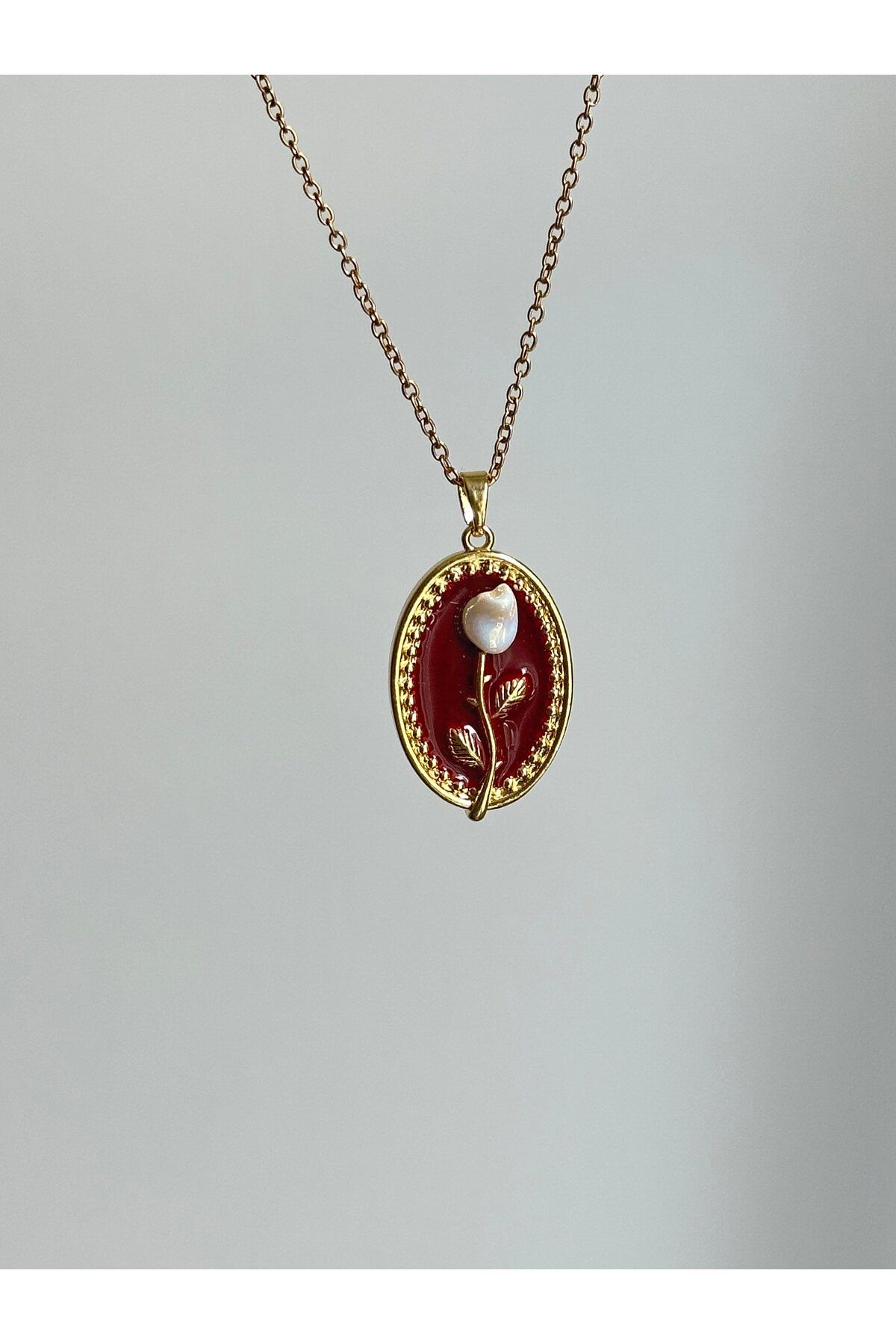 YOUES JEWELRY 316L Çelik Vintage Gold Kolye Kolye