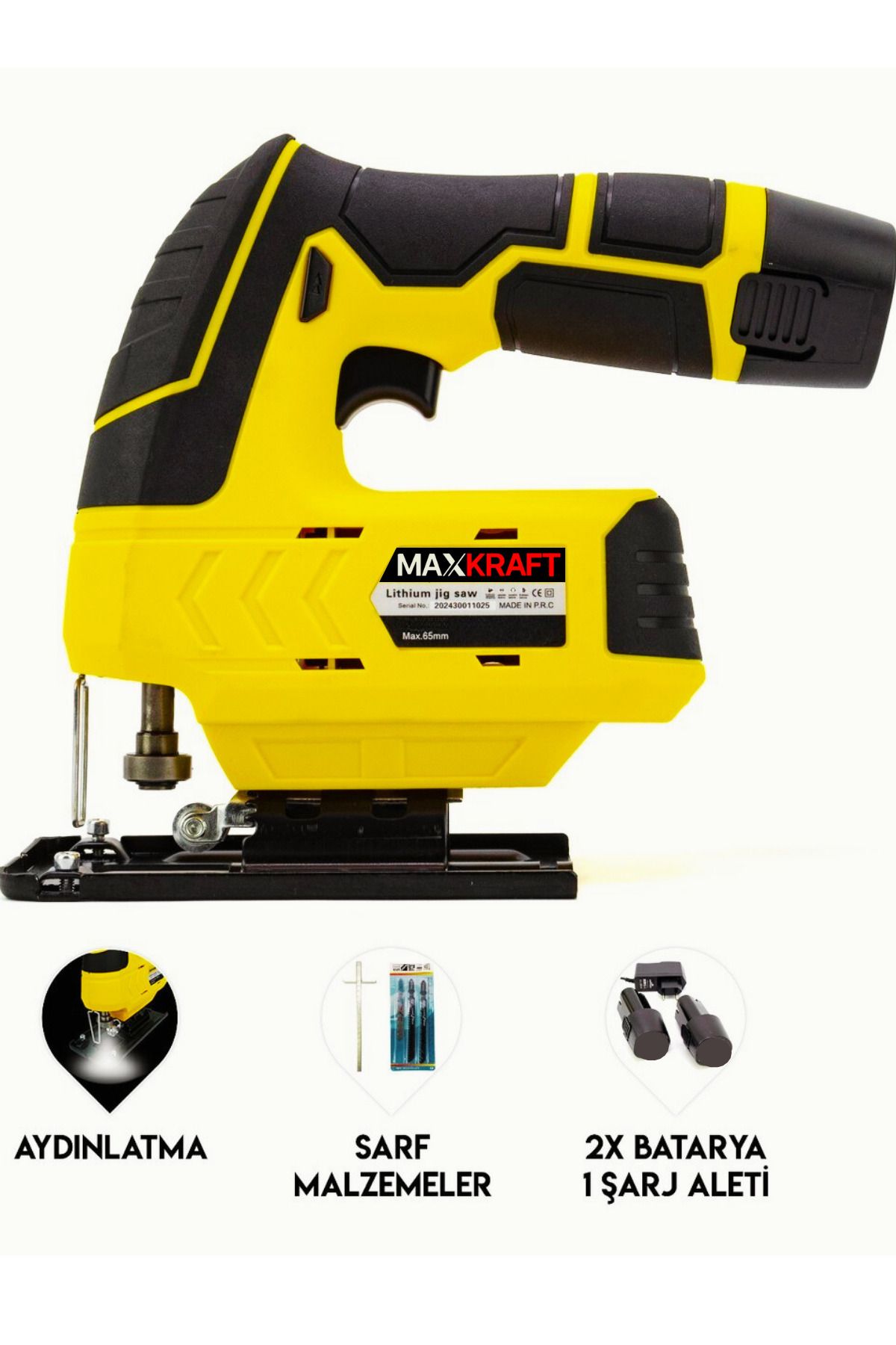 MAXKRAFT PROFESYONEL YENİ NESİL ÇİFT AKÜLÜ DEKUPAJ TESTERE