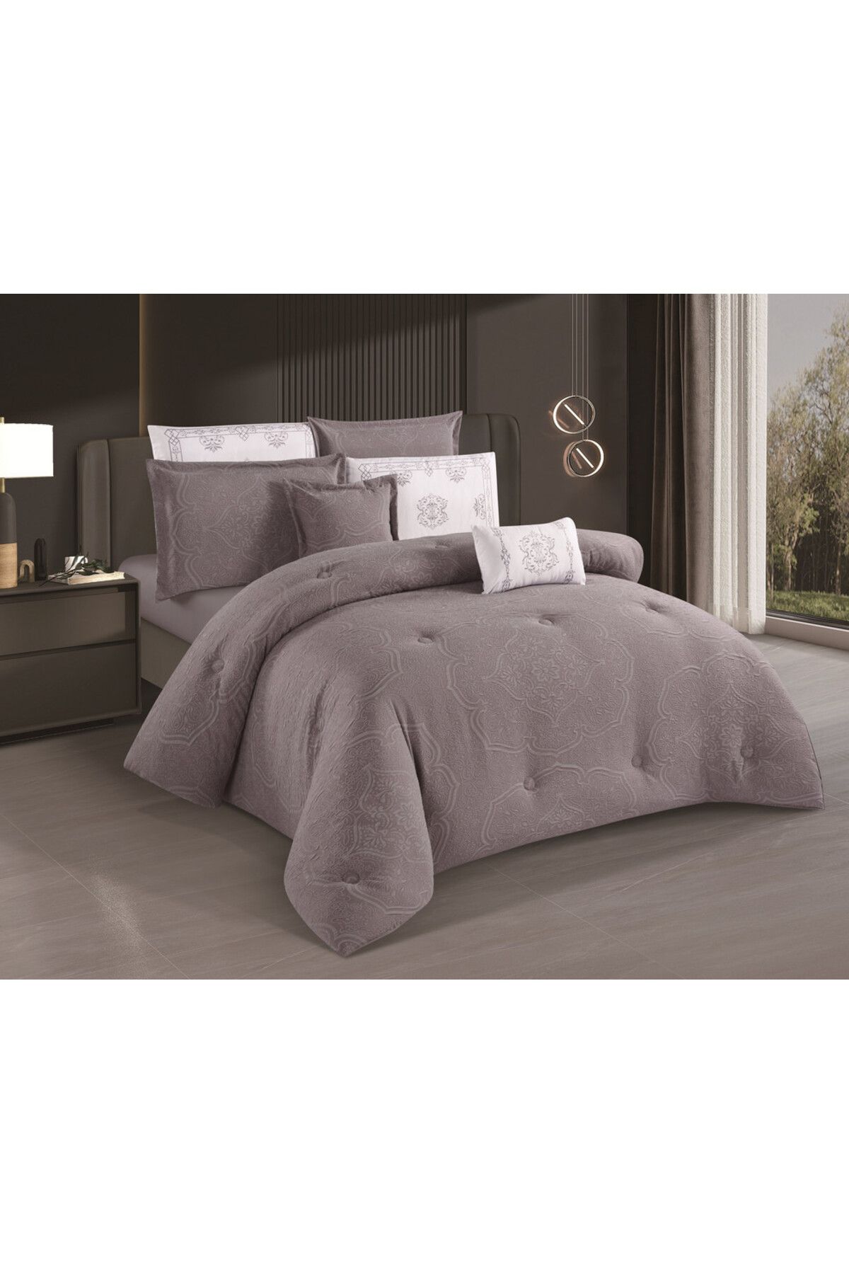 HOURS-Horse 8-piece soft jacquard comforter set with a modern and distinctive design Corey-05 2