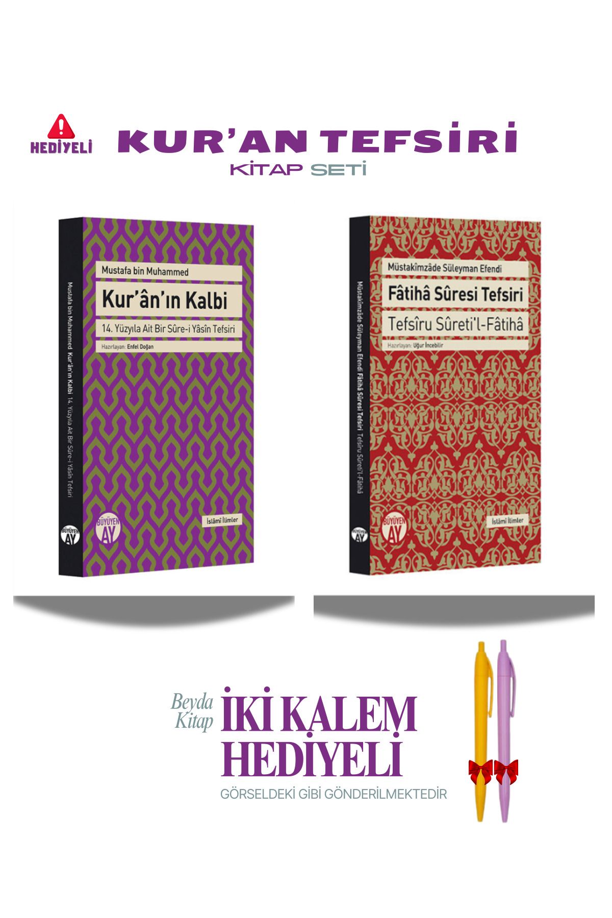Büyüyen Ay Yayınları Kuranın Kalbi - Fatiha Suresi Tefsiri - Kitap Seti - Kalem Hediyeli