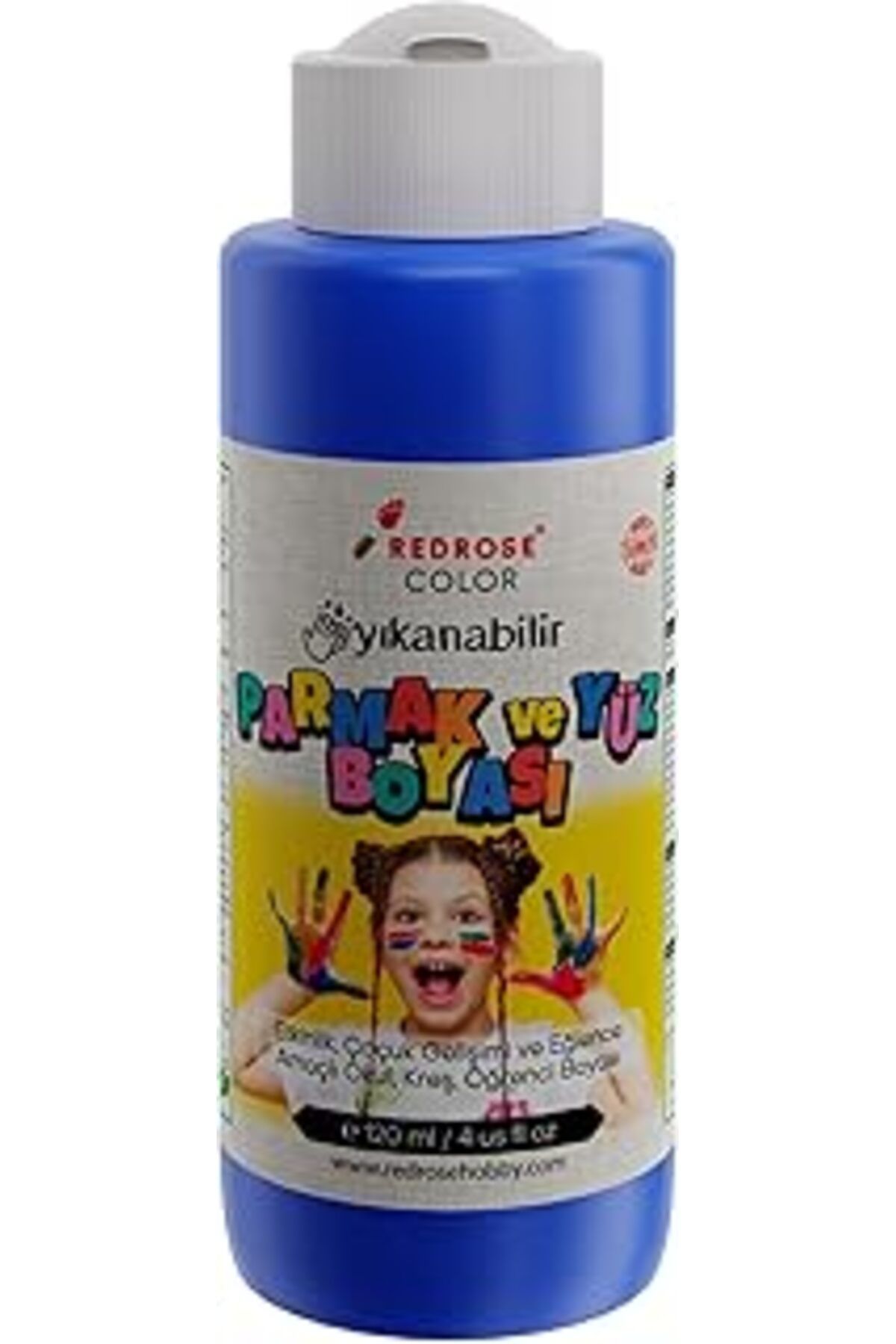 Mu Art Ahşap Red Rose Mavi Parmak Boyası 120 Ml