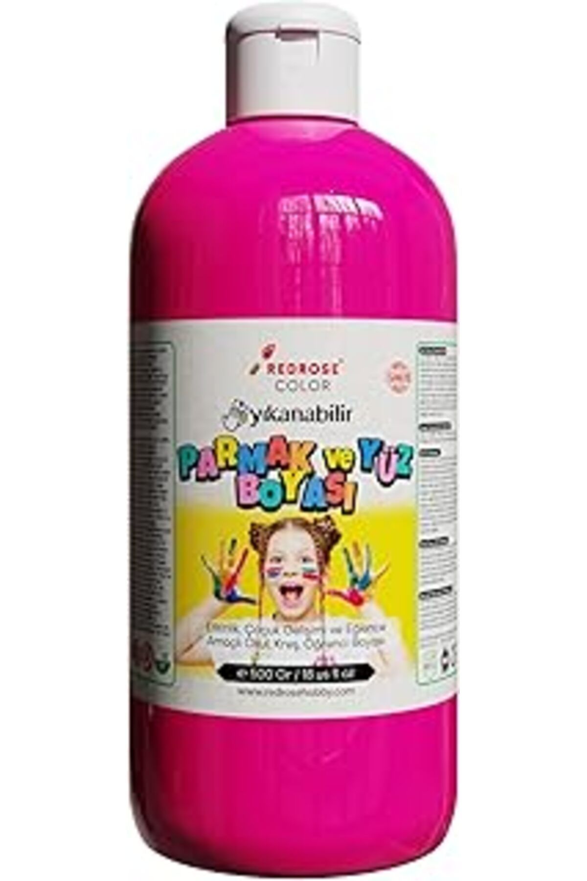 Mu Art Ahşap Red Rose Fuşya Parmak Boyası 500 Gr