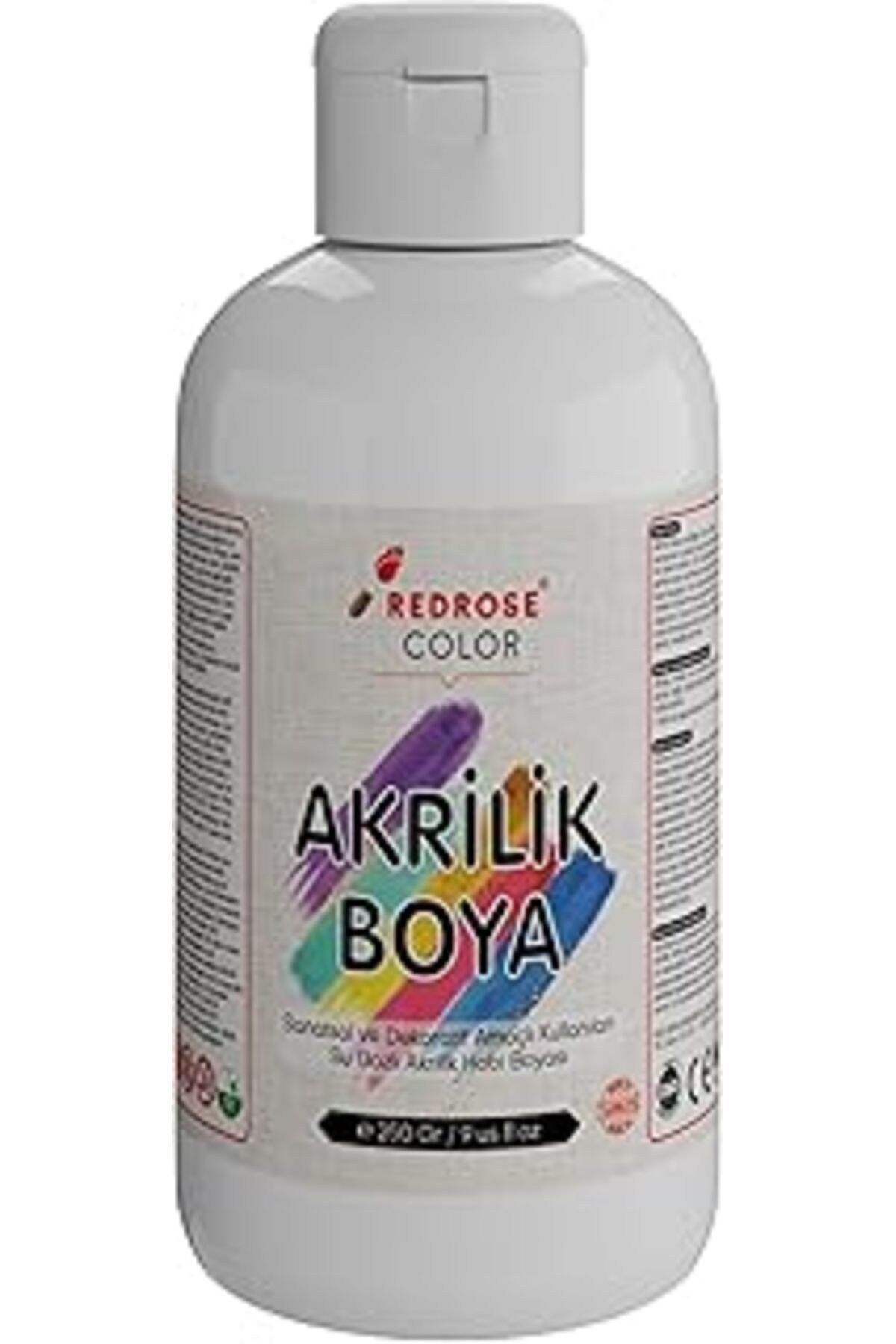 Mu Art Ahşap Red Rose Beyaz Akrilik Boya 250 Gr