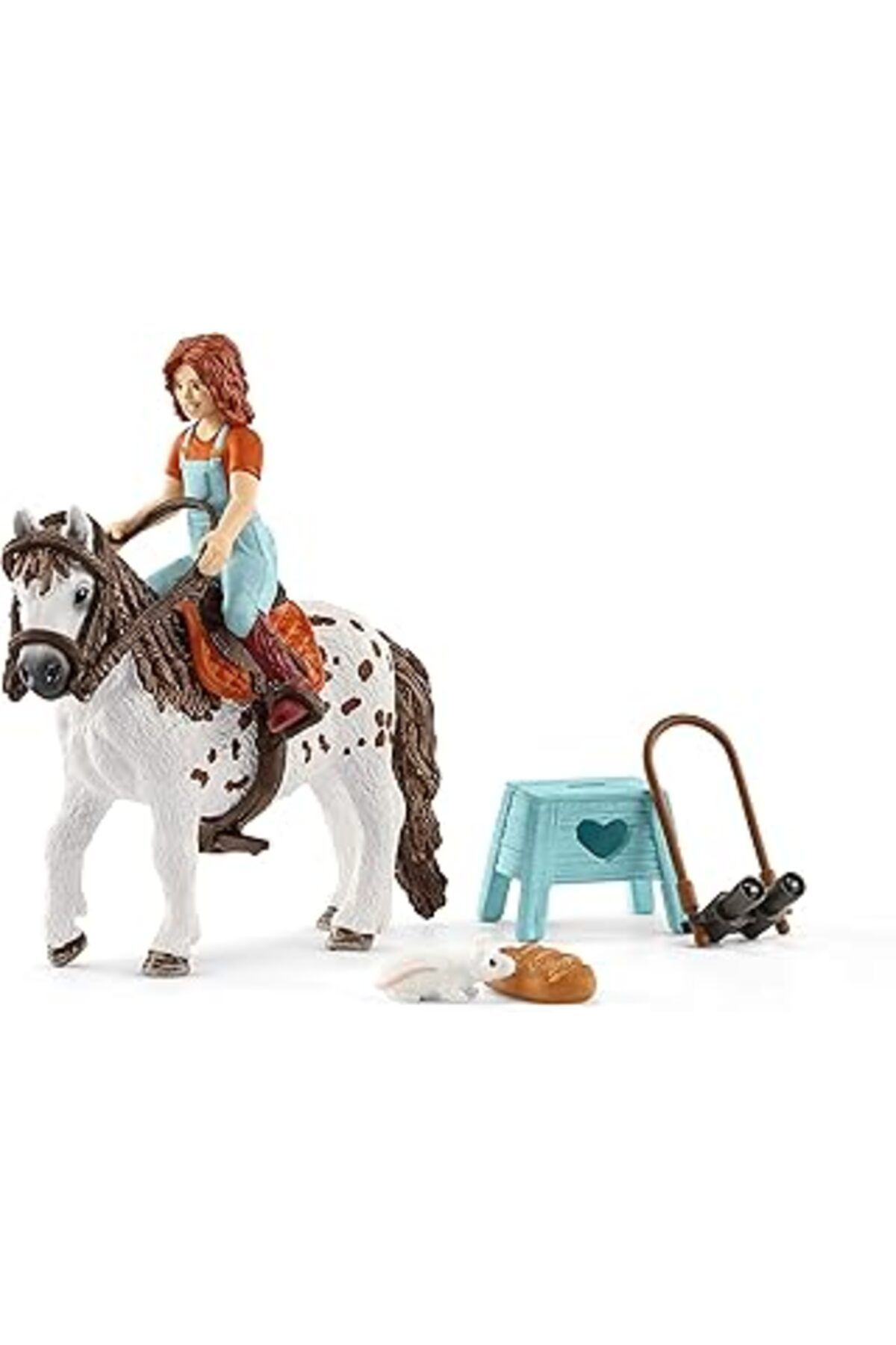 Qedii Schleich Mia Ve Benekli At Kulübü Set Figürü, 15 Cm