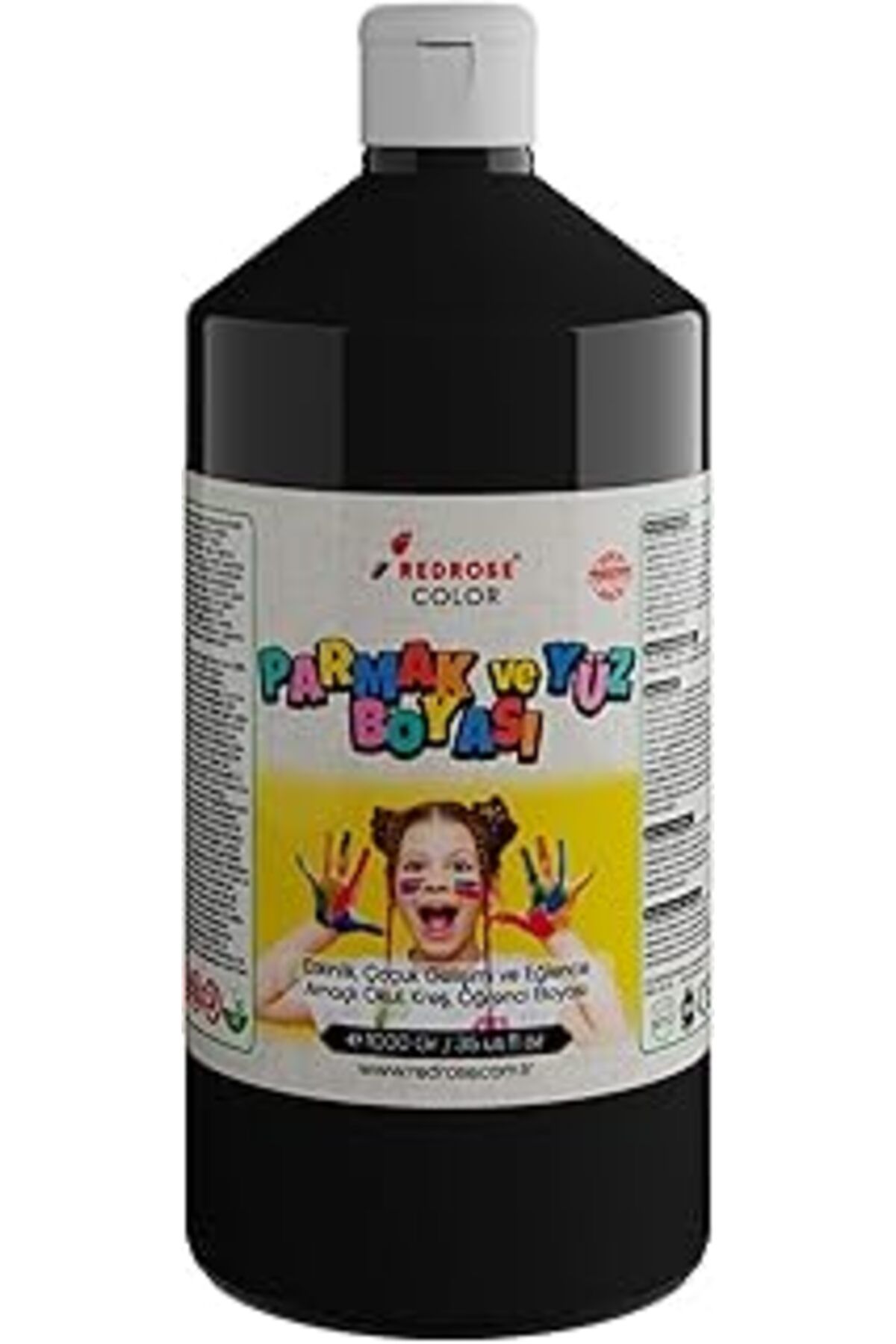 Mu Art Ahşap Red Rose Siyah Parmak Boyası 1000 Gr