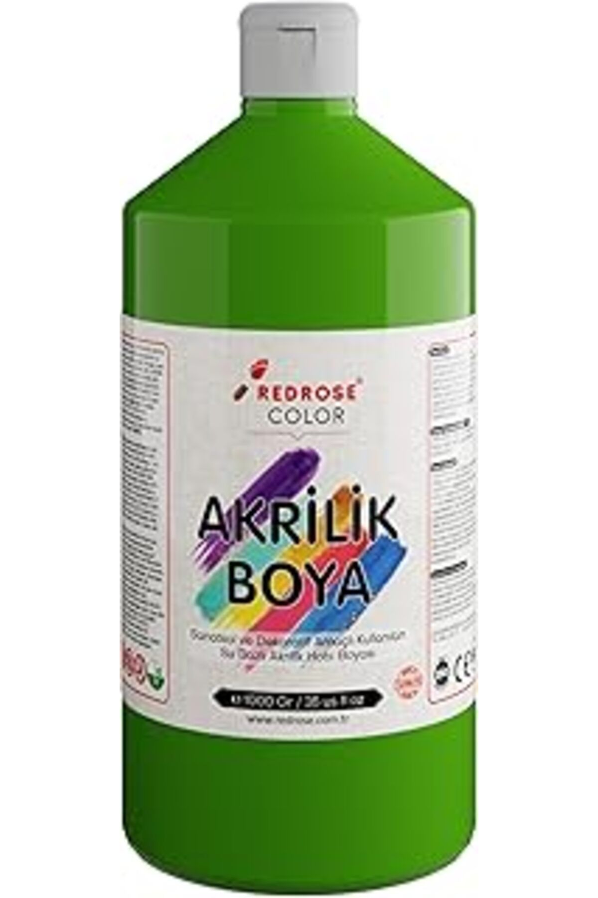 Mu Art Ahşap Red Rose Açık Yeşil Akrilik Boya 1000 Gr