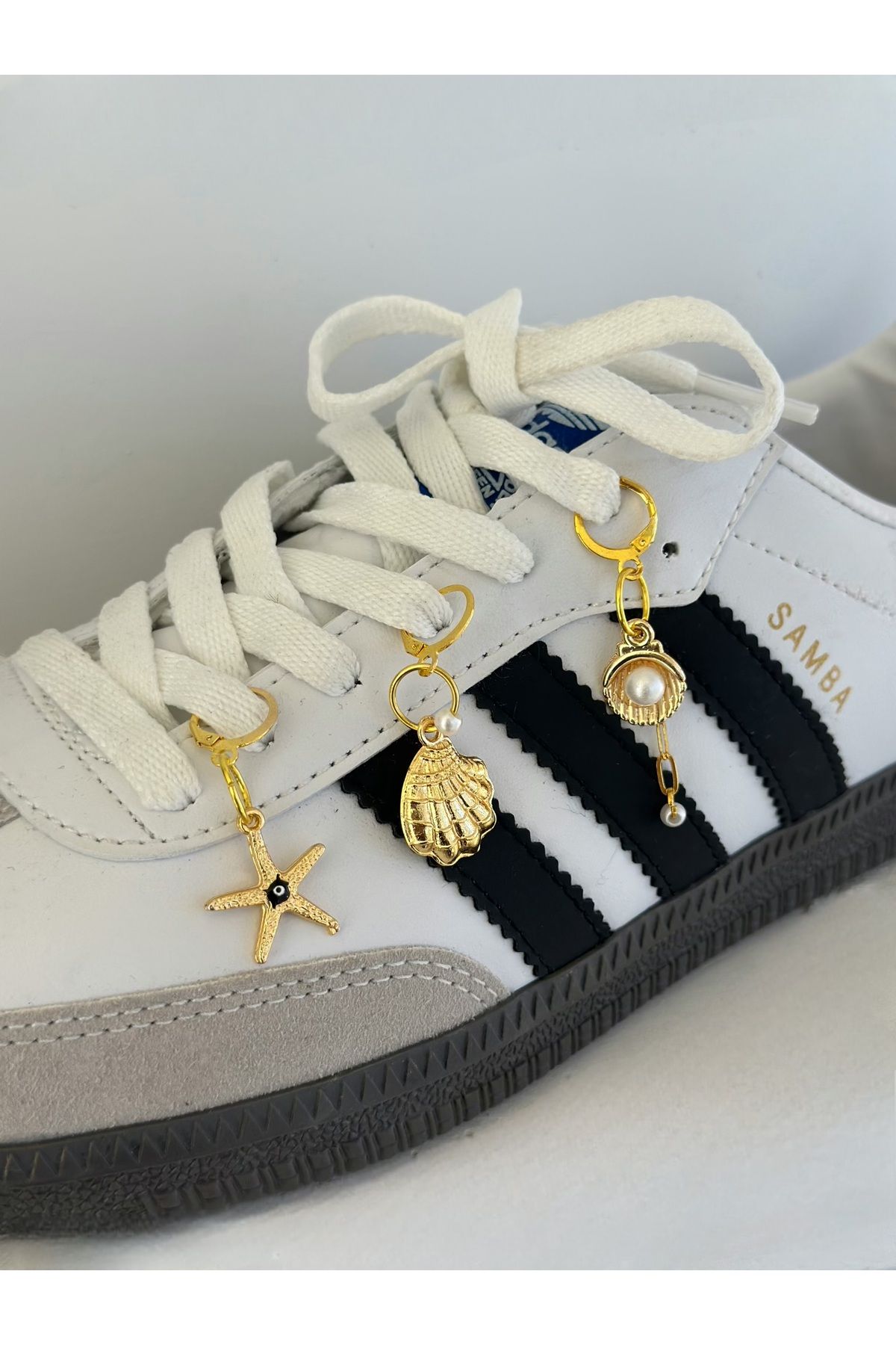 SERENA BD 3’lü charm seti sneaker spor ayakkabı çanta charm aksesuar