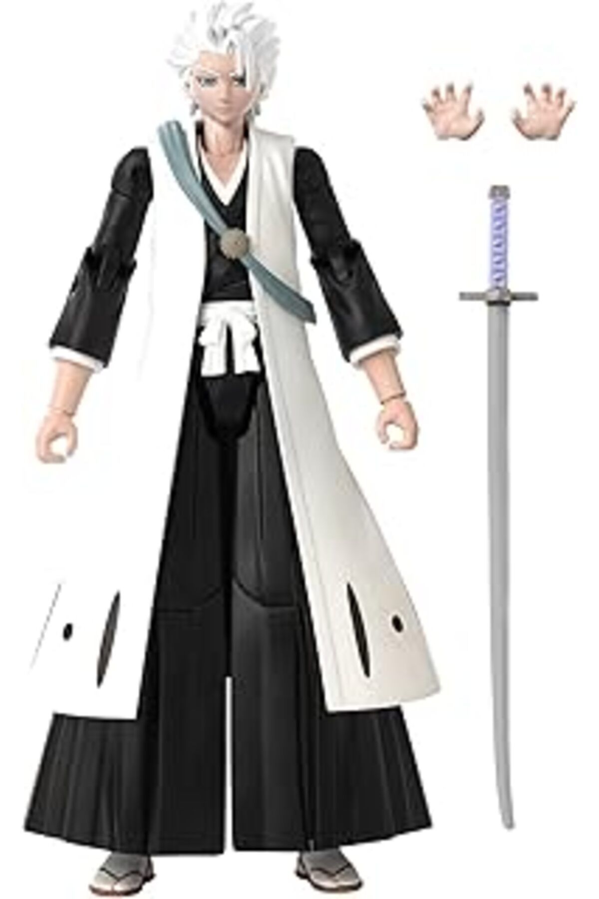 Qedii Bandai 16 Cm Toshiro Hitsugaya Poz Verilebilir Figür, Anime Heroes Bleach Serisi