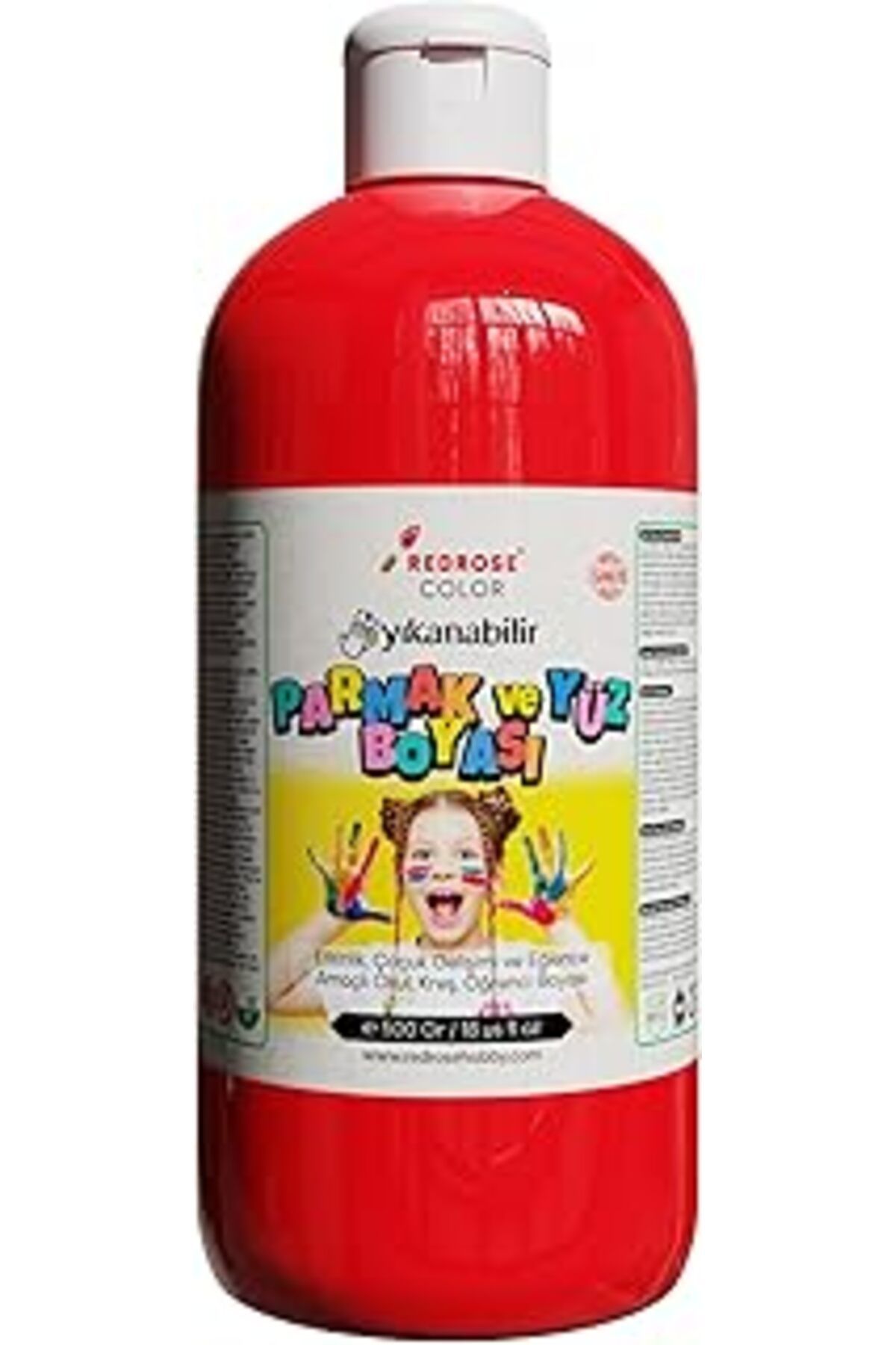 Mu Art Ahşap Red Rose Kırmızı Parmak Boyası 500 Gr