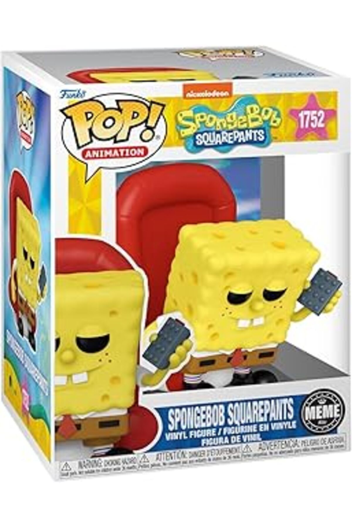 Qedii Funko Pop Premium: Spongebob Squarepants (Ight Imma Head Out Meme) Figür