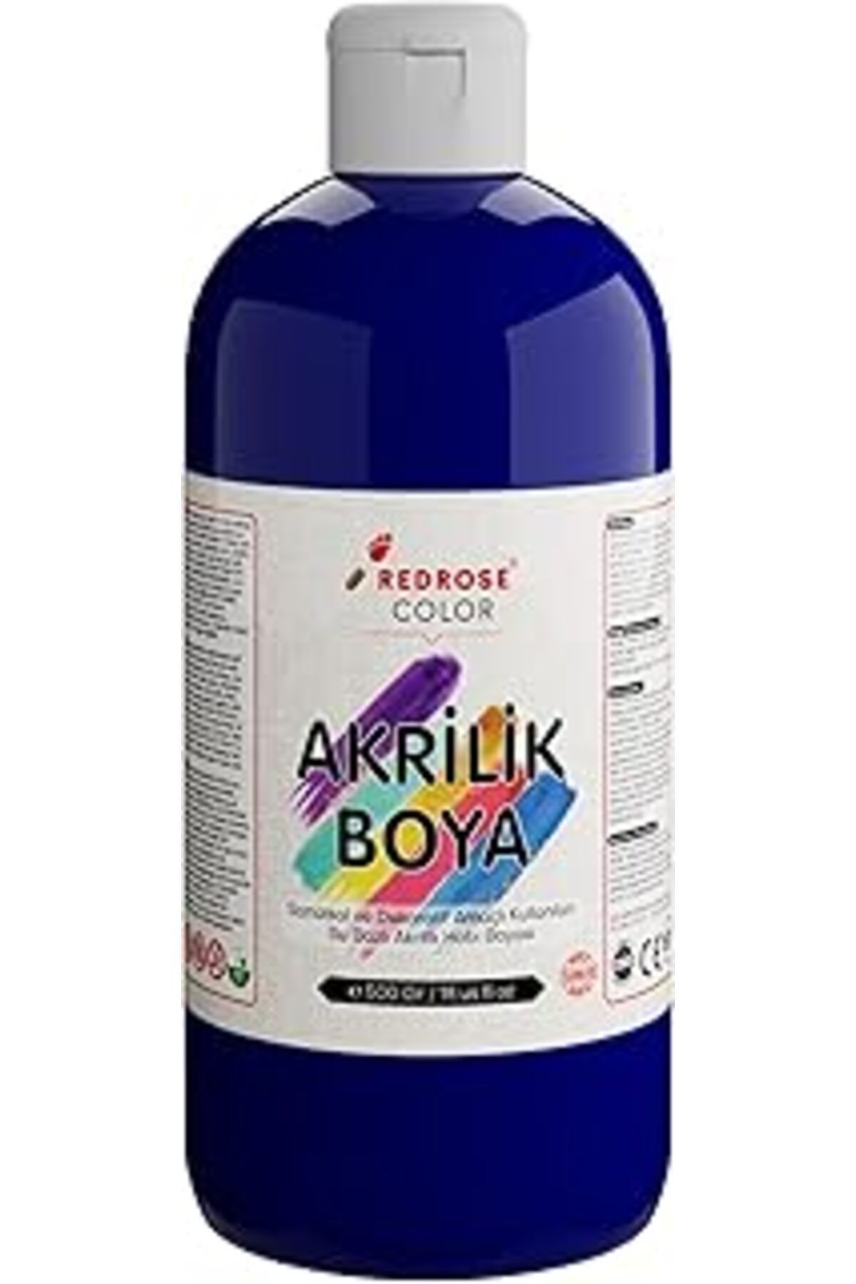 Qedii Red Rose Lacivert Akrilik Boya 500 Gr