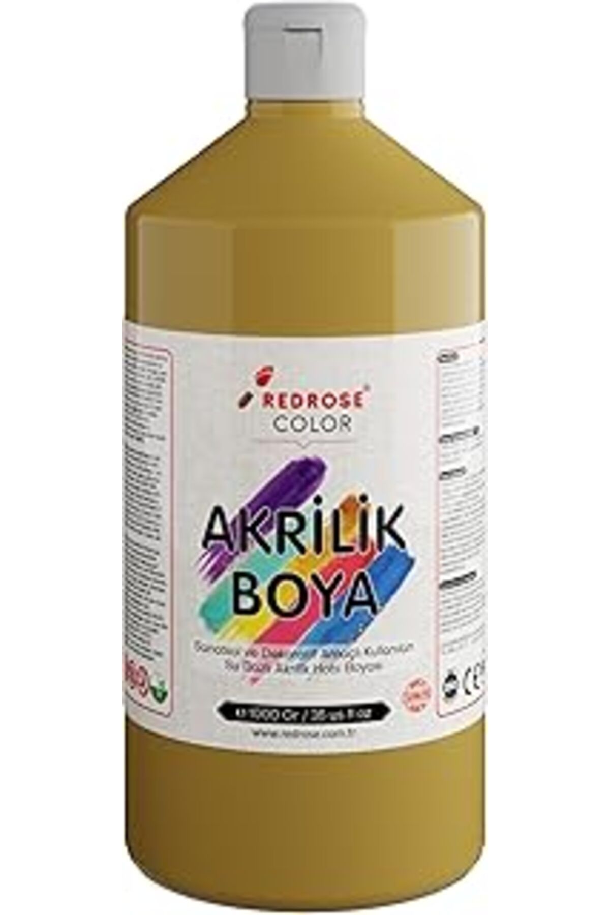 Mu Art Ahşap Red Rose Hardal Akrilik Boya 1000 Gr