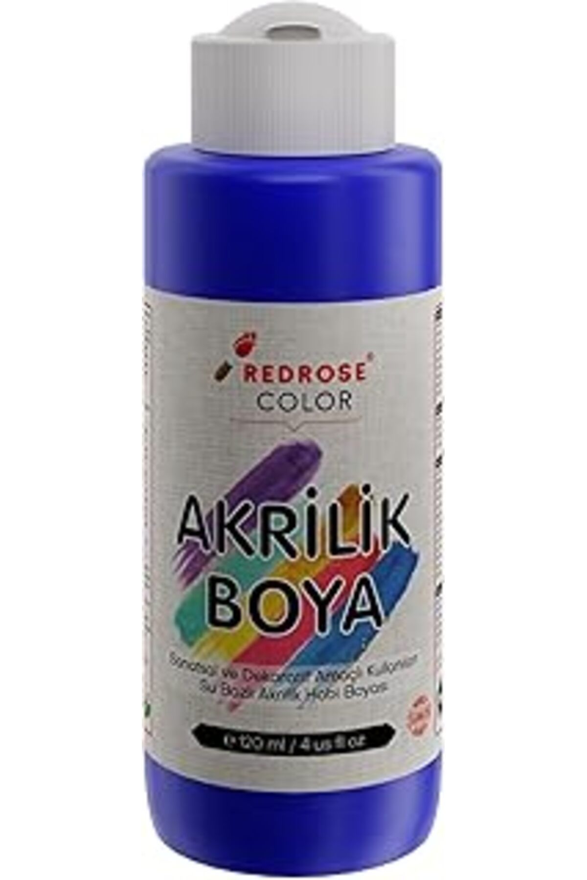 Qedii Red Rose Mavi Akrilik Boya 120 Ml
