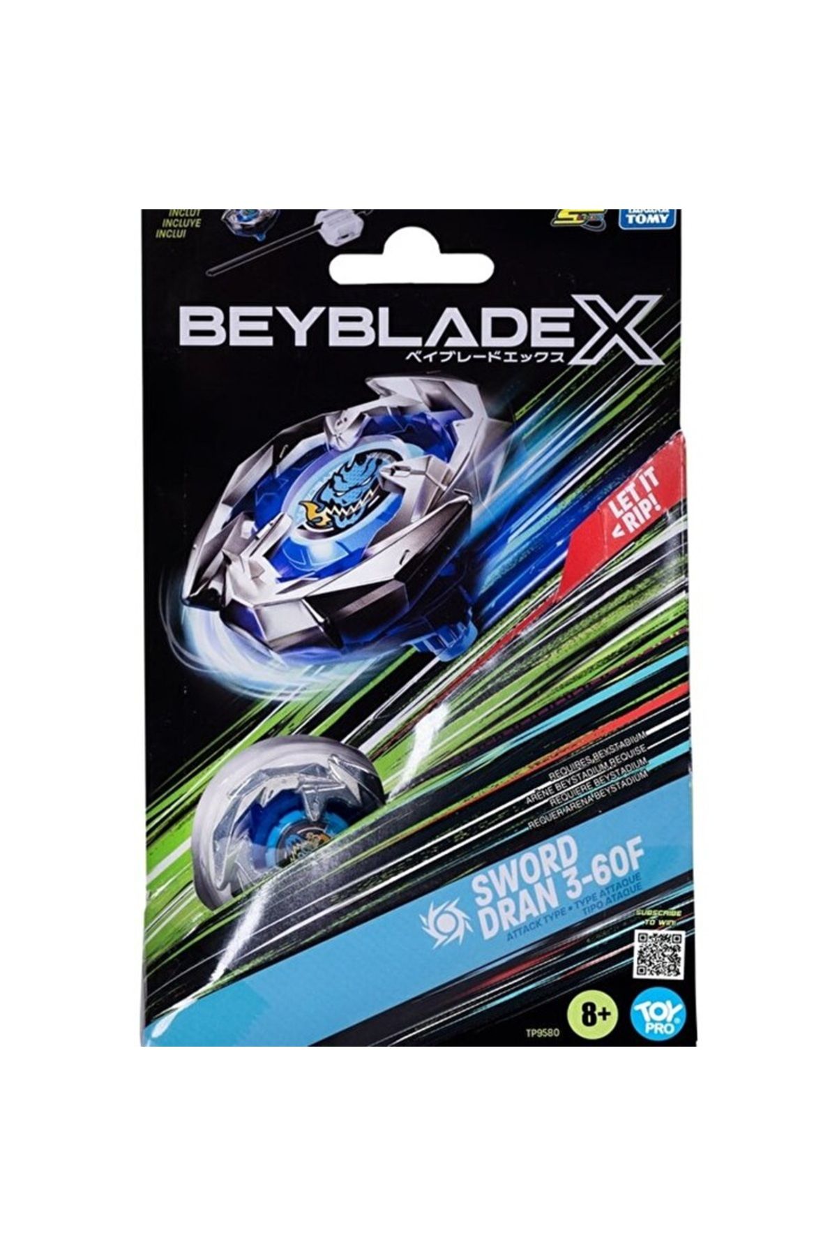 Takara Tomy Beyblade X Sword Dran 3-60F-TP9580