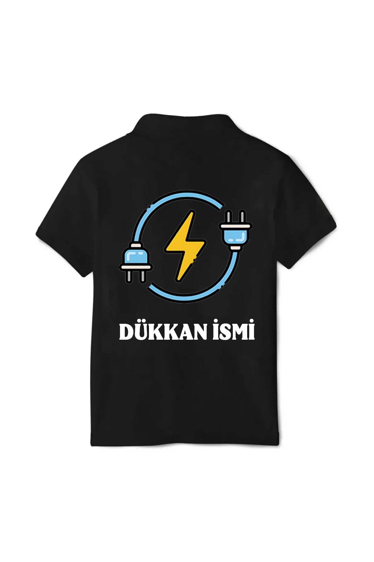 Pisa Art Kişiye Özel İsim Soyisim Elektrikçi Polo Yaka T-Shirt(Arkadaki Model İsteğinize Göre Değişebilir)