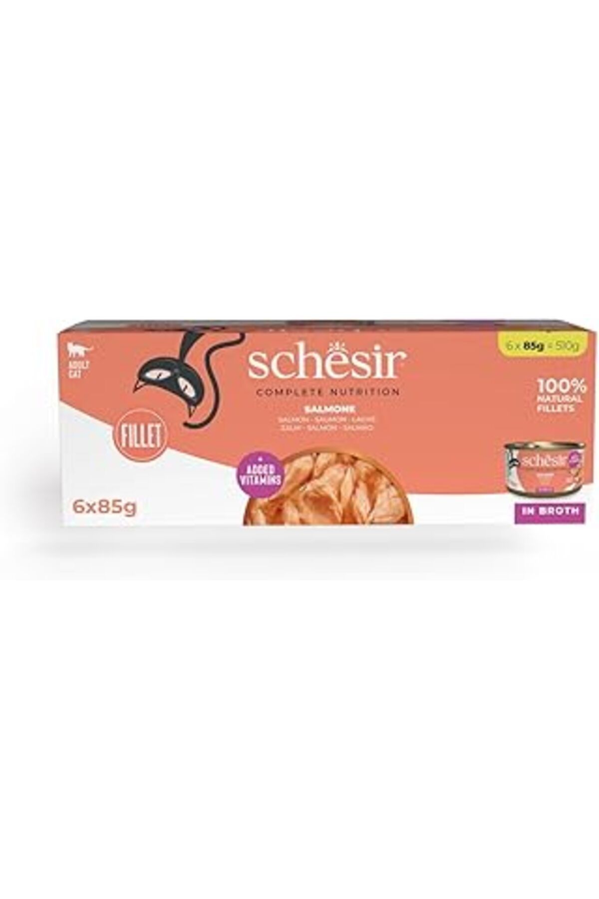 NETWORK ART Schesir Yetişkin Kedi Konservesi 85 Gr Somonlu