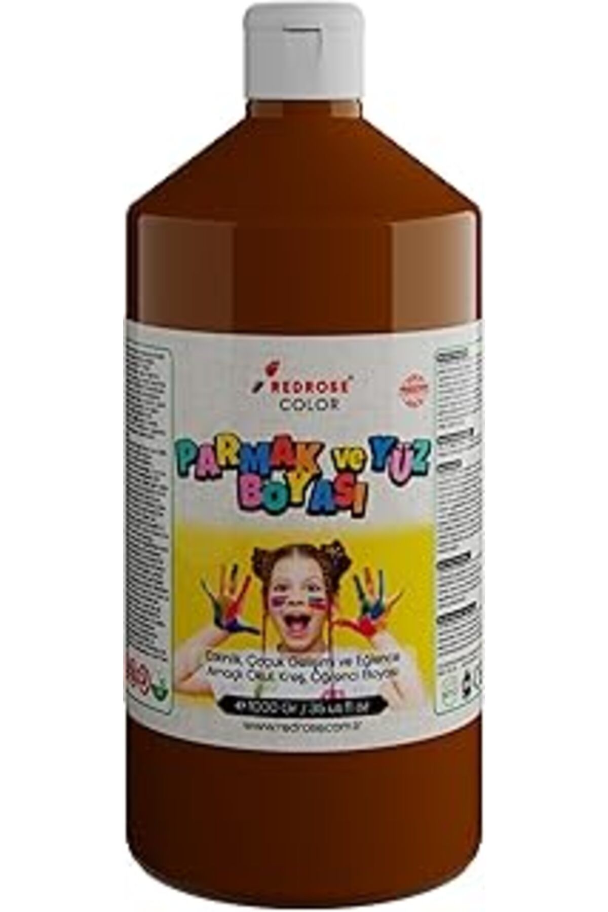 Mu Art Ahşap Red Rose Kahverengi Parmak Boyası 1000 Gr