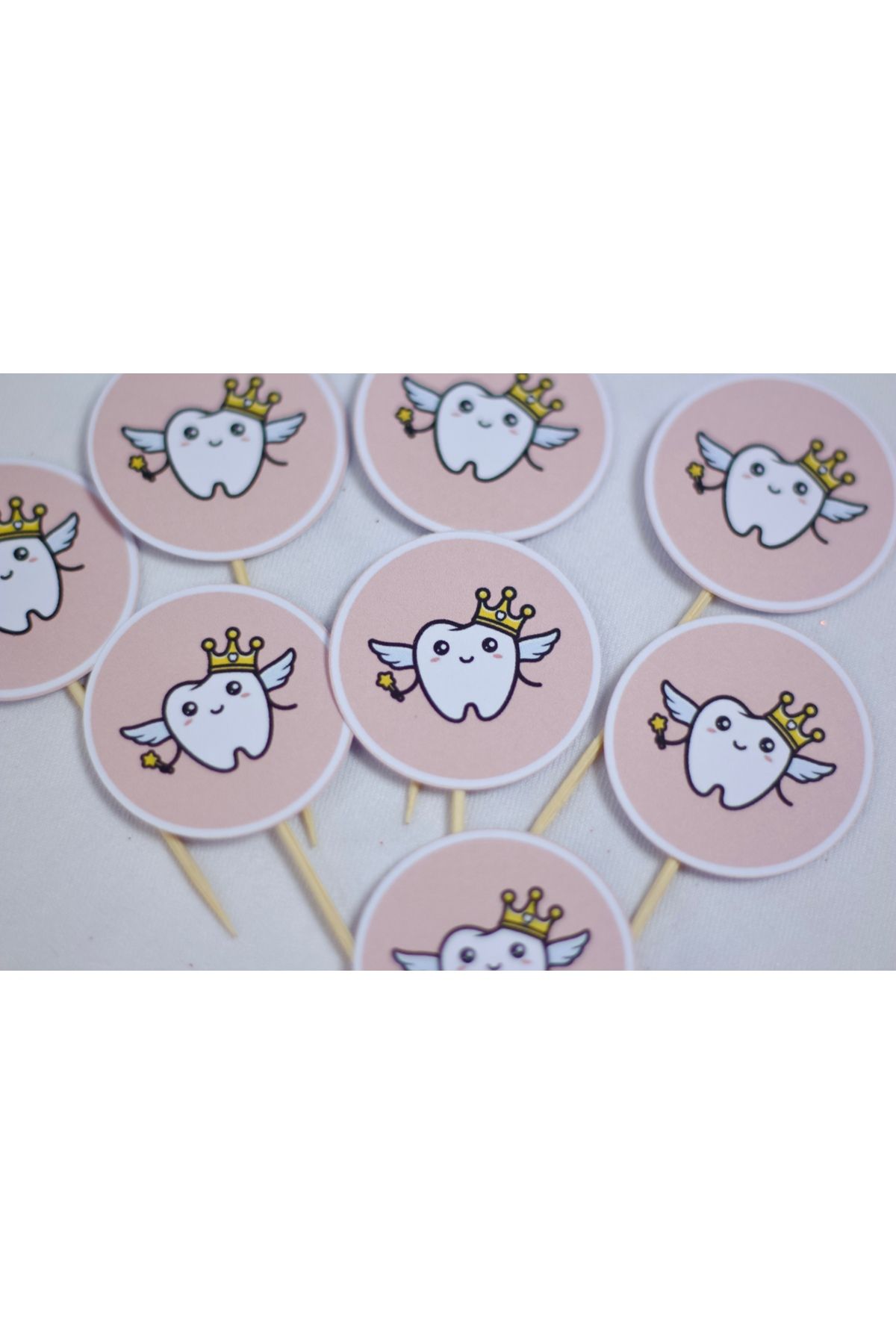 OGELAPARTY 🧚‍♀️ 10’lu Diş Perisi Temalı Pasta Kürdanı – İlk Dişe Tatlı Bir Kutlama! 🦷✨ baby