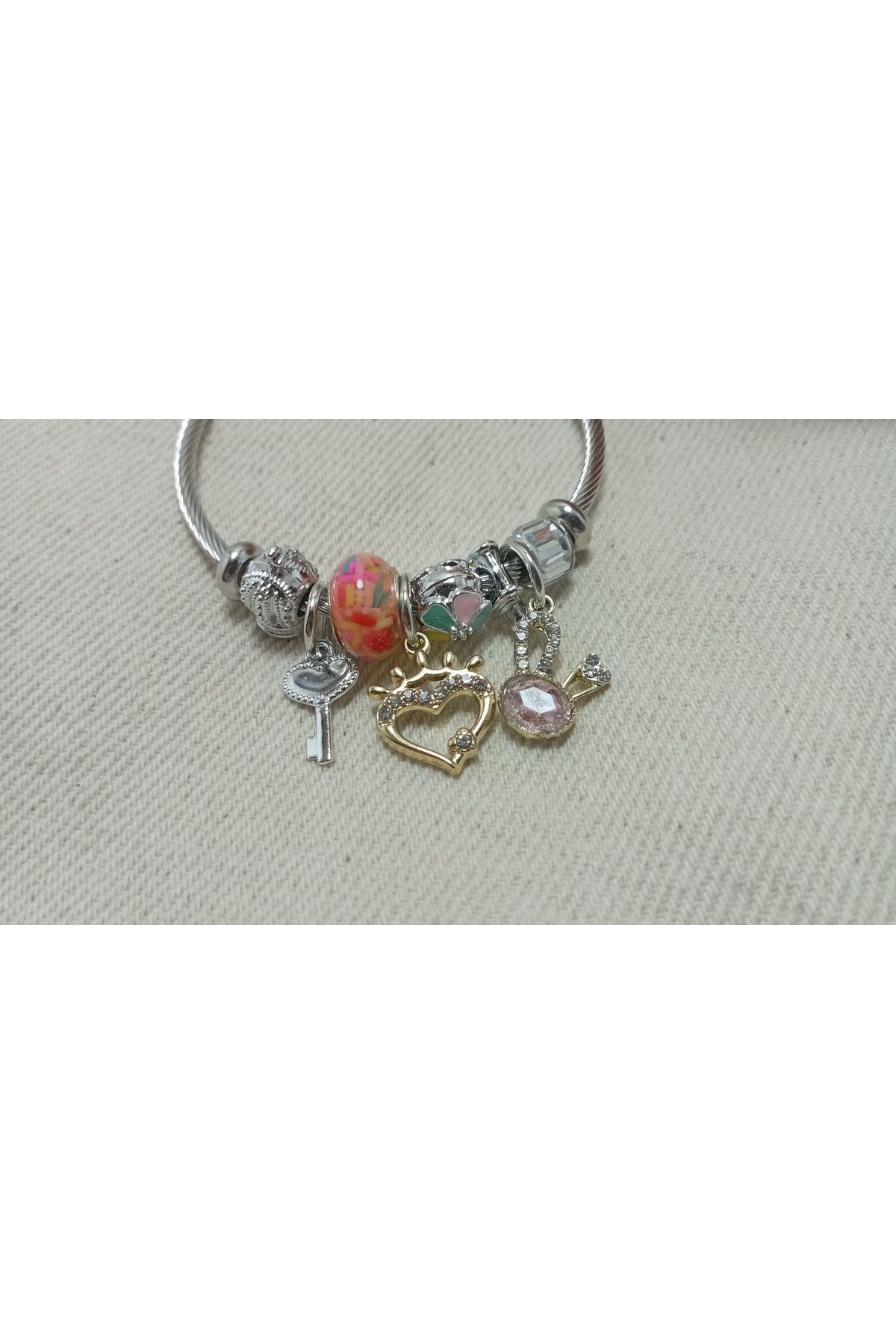 Ladin Atelier PANDORA'S ÇELİK BİLEKLİK- CHARM BİLEKLİK