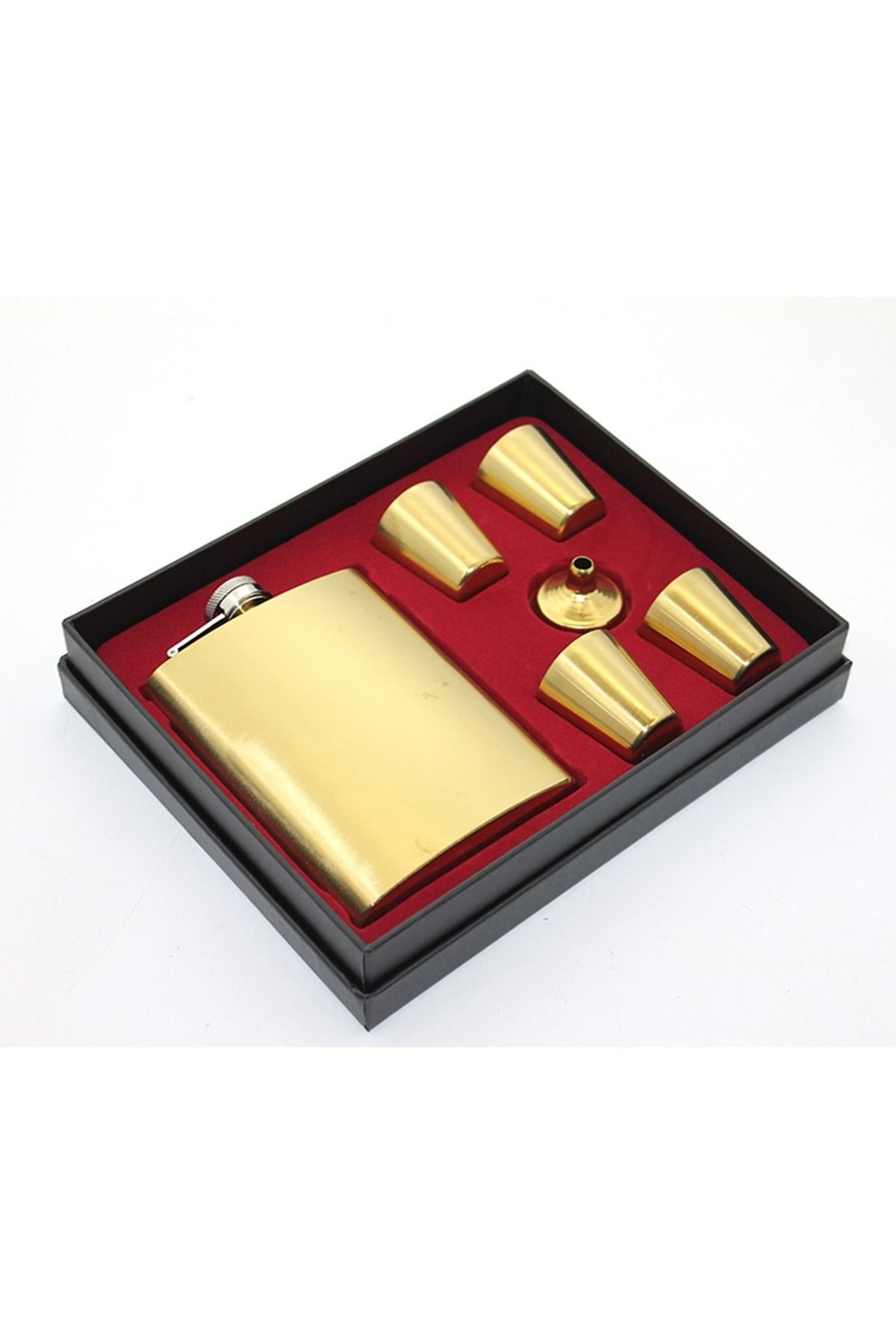 Mersi SHOP Altın Kaplama Şıklığı: 8 Oz Matara Seti