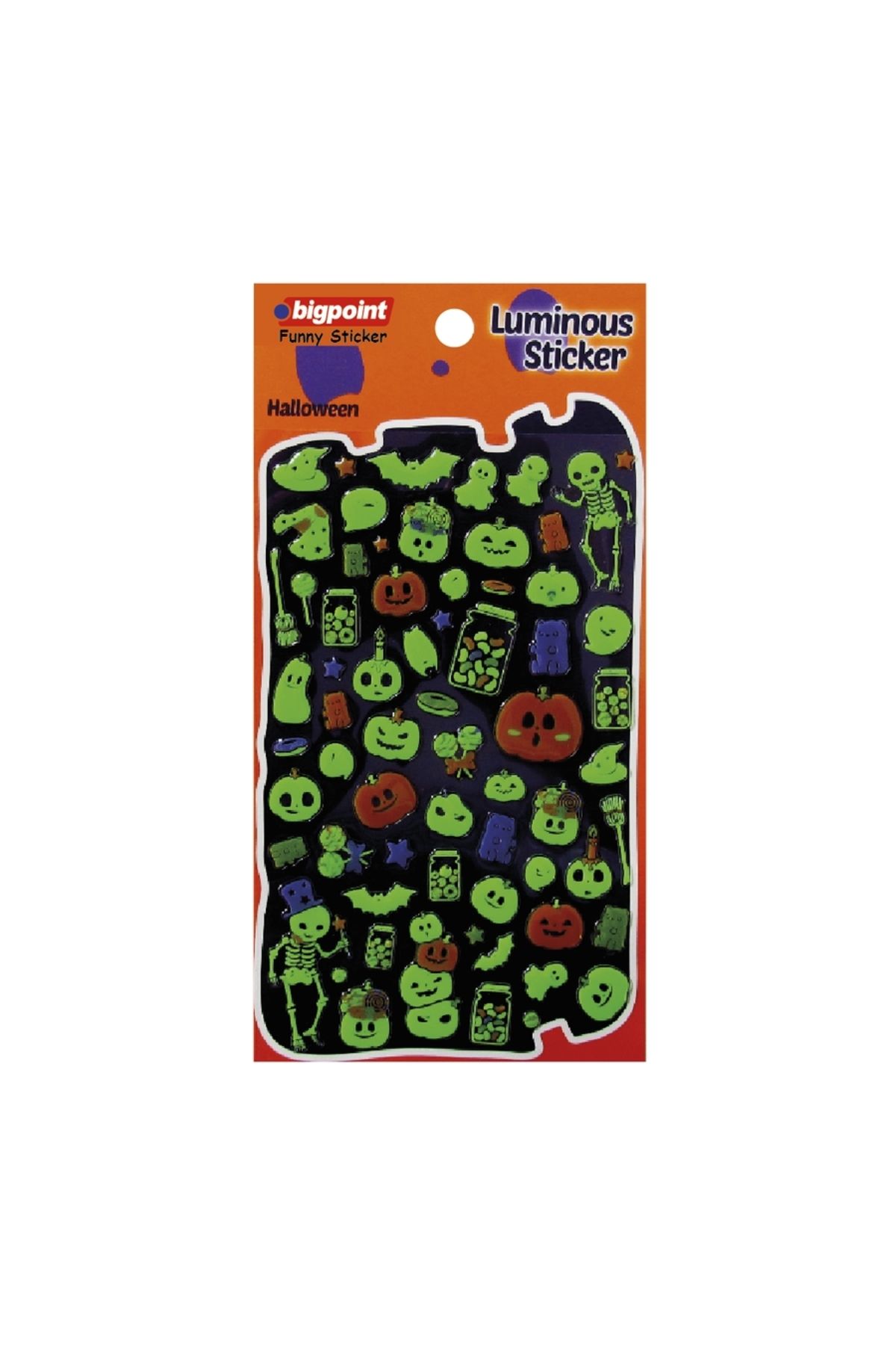 Bigpoint Sticker Fosforlu İskeletler ve Hayaletler 15'li Paket