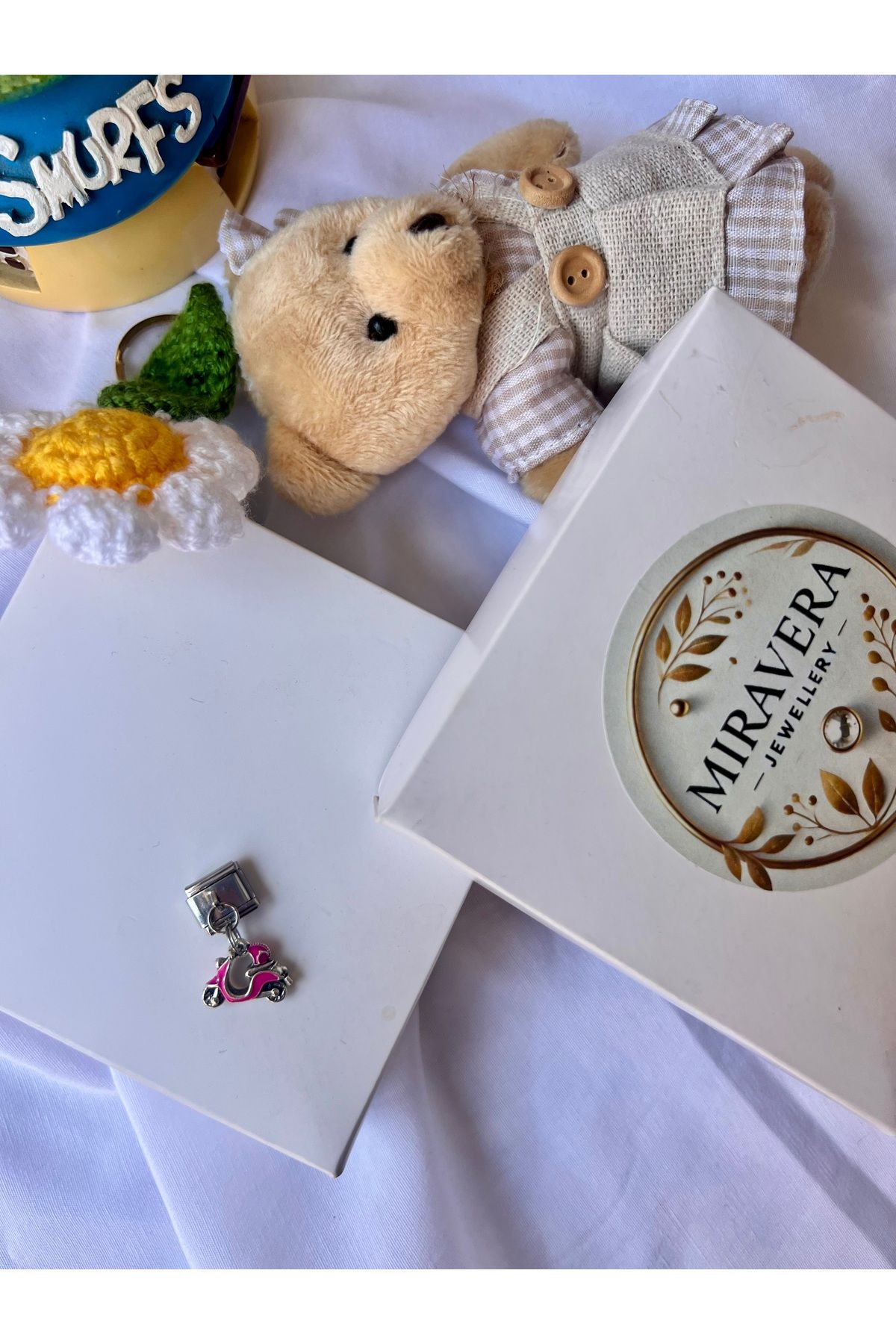 Miravera Jewellery Çelik İtalyan Bileklik Charmı