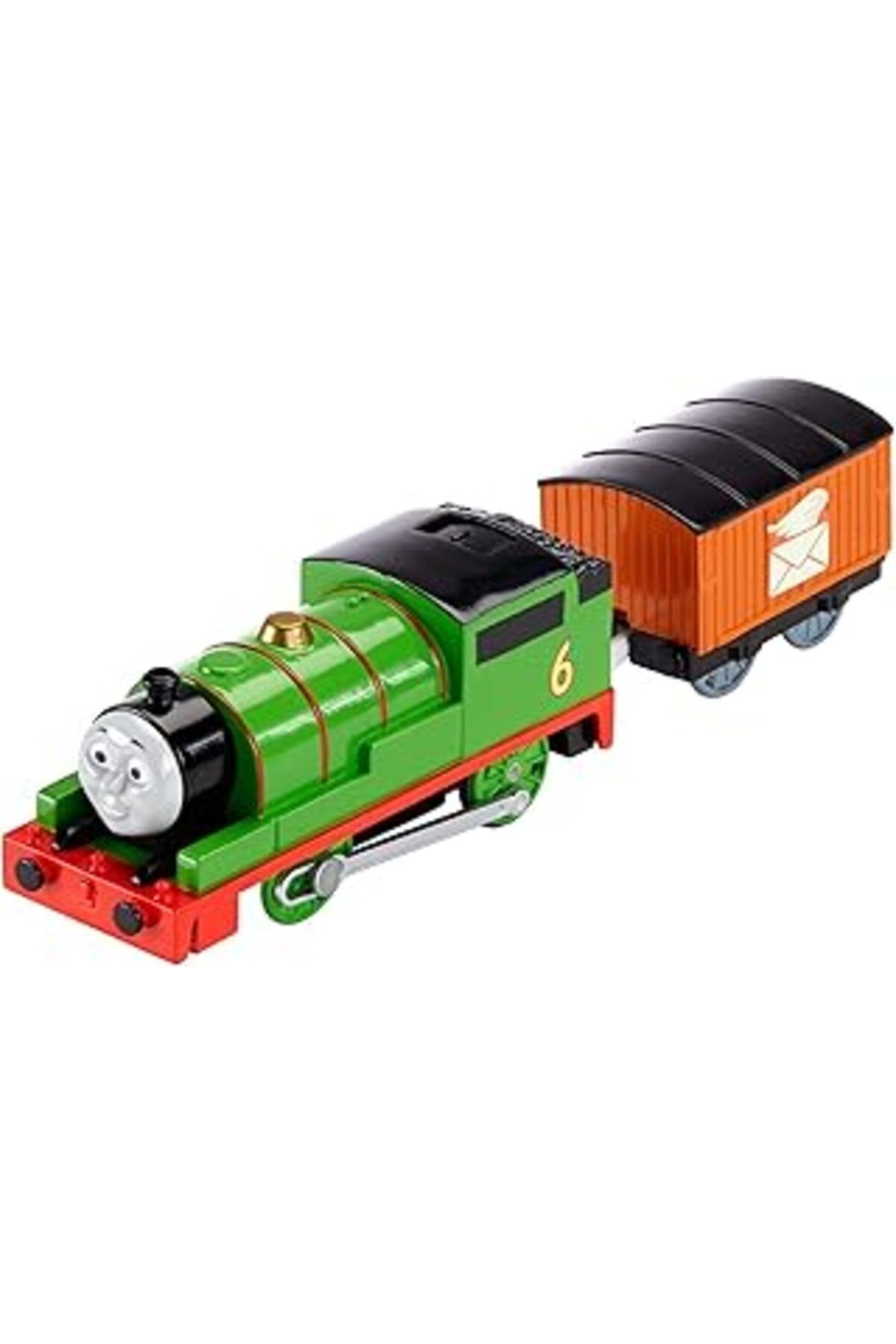 Mu Art Ahşap Thomas Ve Arkadaşları Trackmaster Motorlu Büyük Tekli Oyuncak Trenler, Ana Karakterler Percy Bml07
