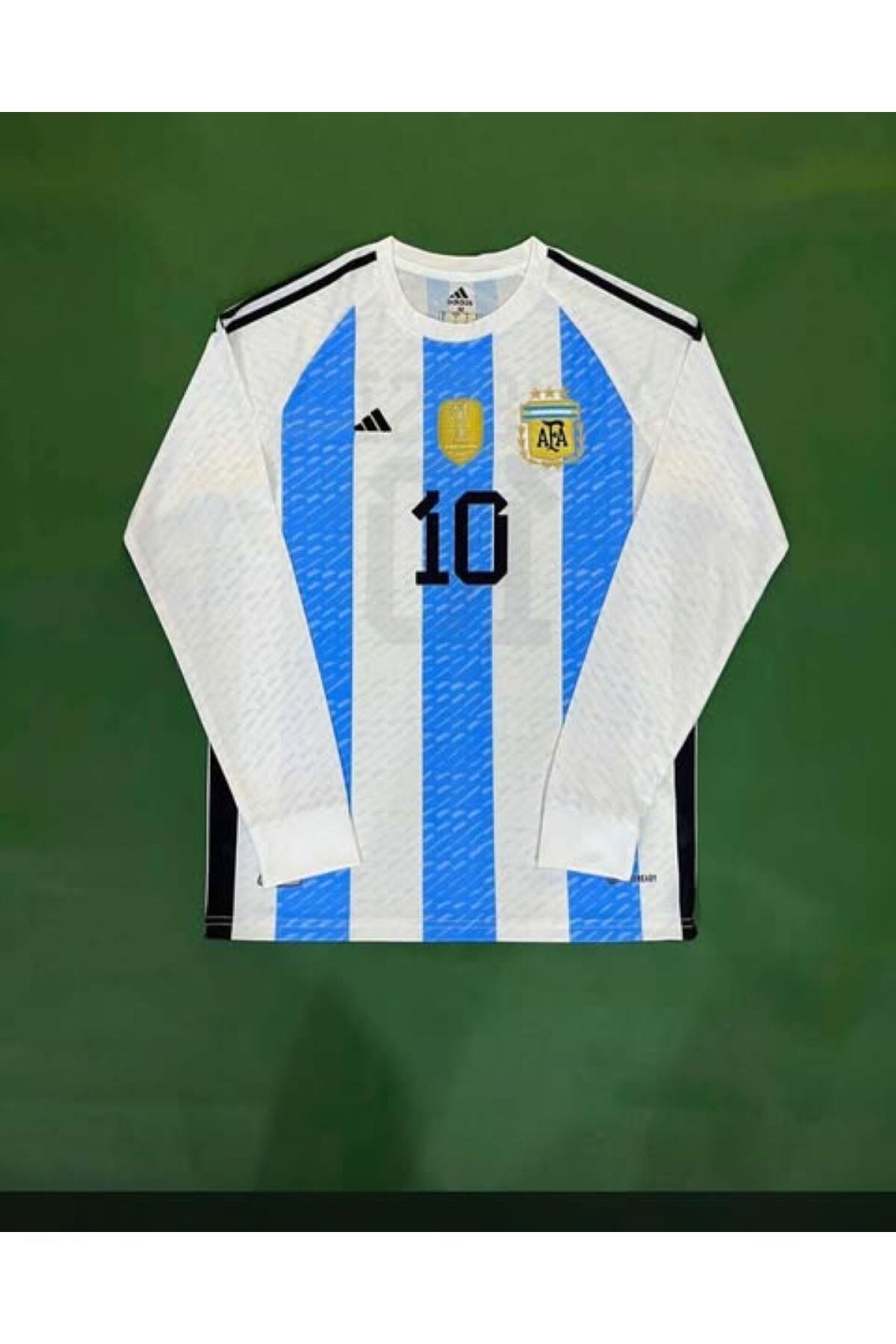 yenteks Uzun Kol Lionel Messi Arjantin Milli Takım 3 Yıldız Yetişkin Forması